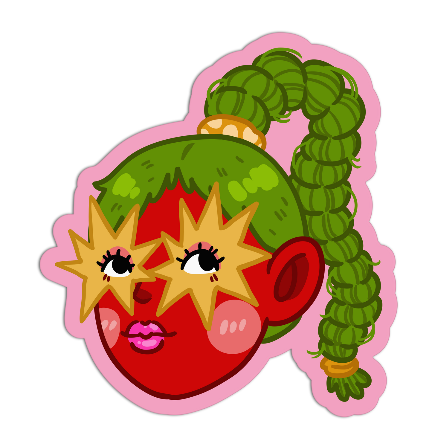 Star-Eyed Chic Cherries Stickers