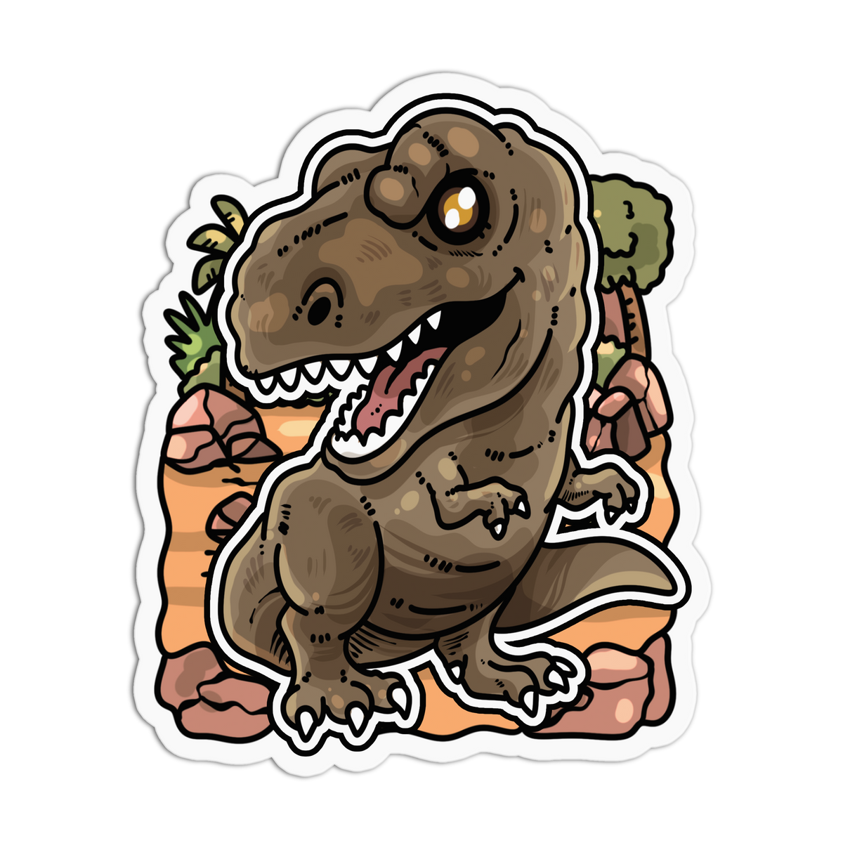 Mighty Rex - Chibi Dinos Sticker