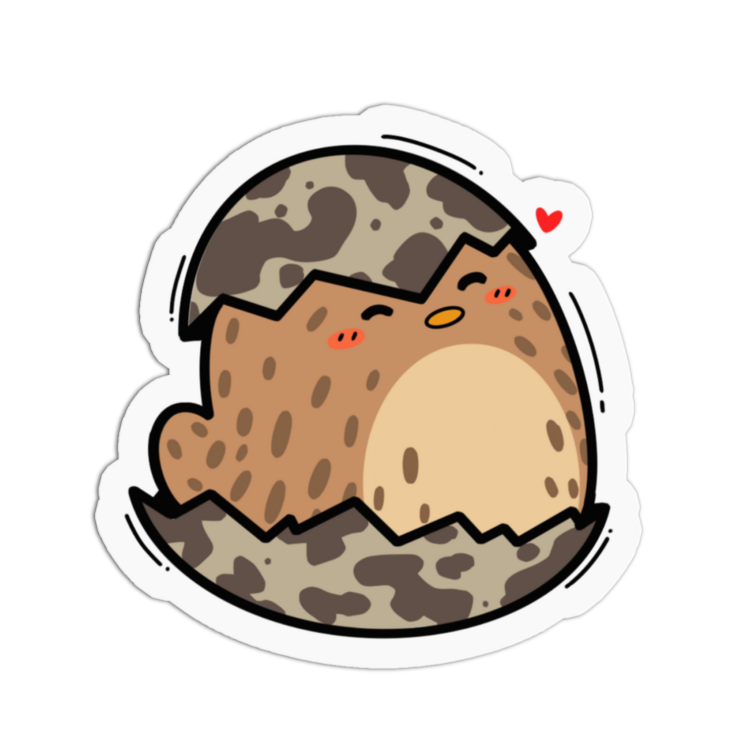 Hatching Quail Chick Bird Sticker