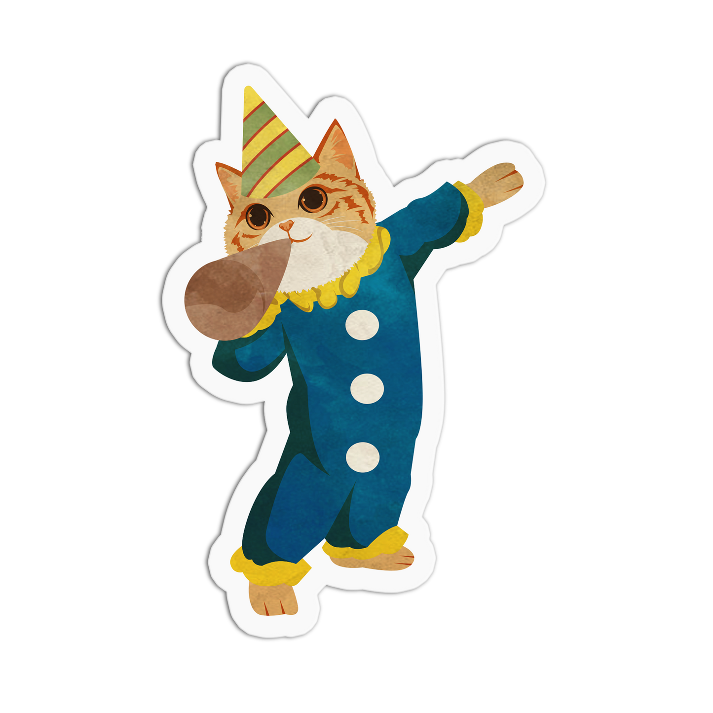 Ringmaster's Assistant Circus Cat Sticker