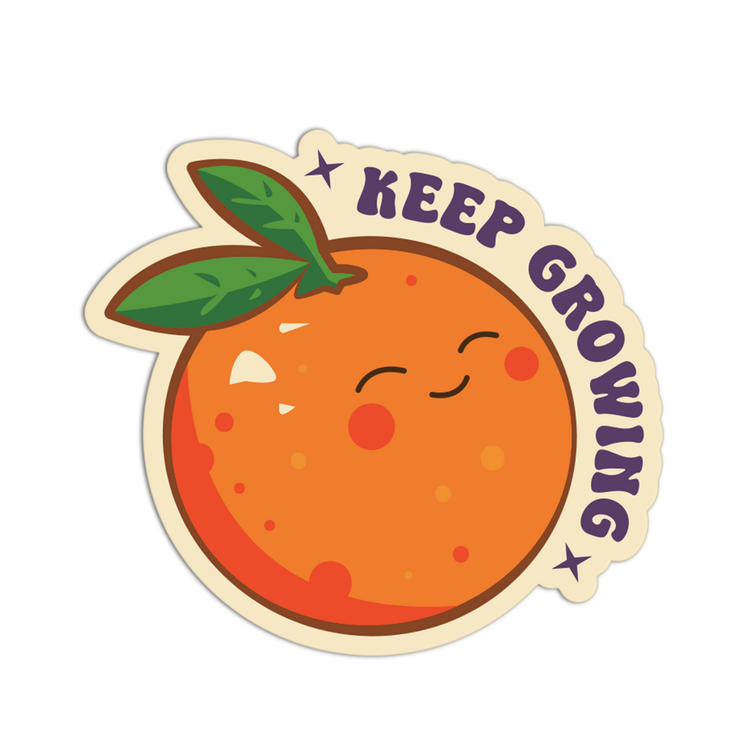Happy Growing Orange - Citrus Sticker
