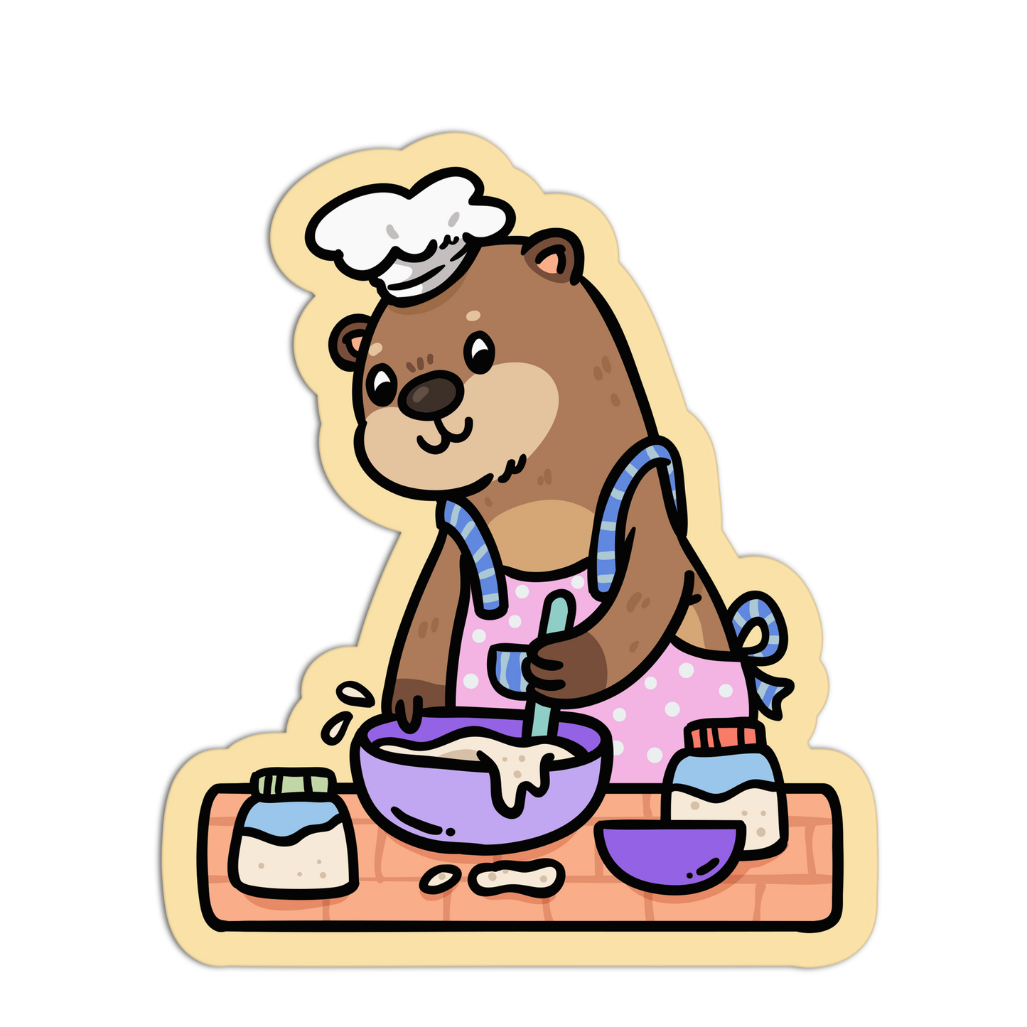Master Baker Otter Coquette Baking Stickers (Copy)
