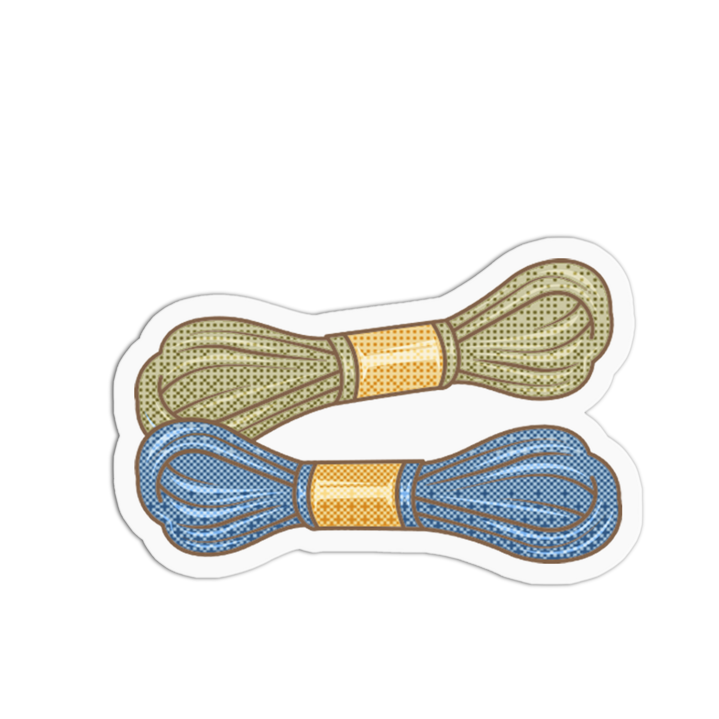 Thread Skeins Hank Cross Stitch Sticker