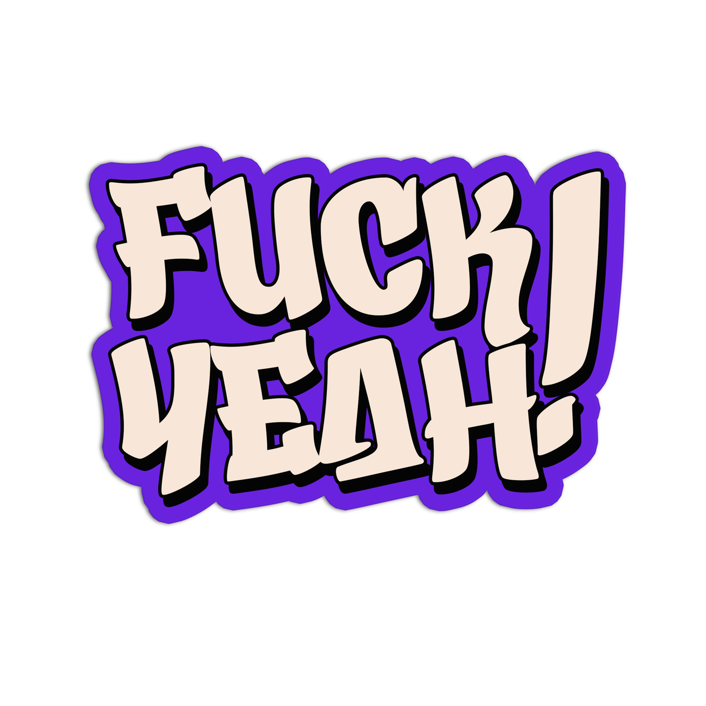 Fuck Yeah Curse Words Sticker