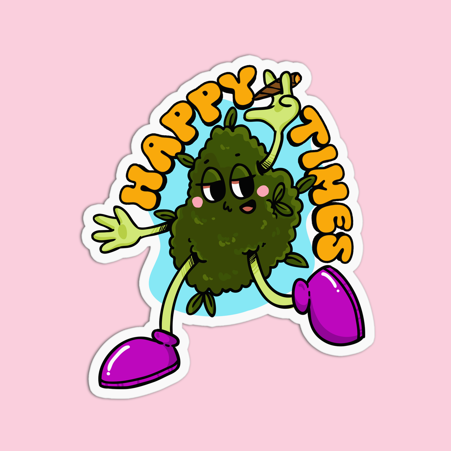 Happy Times Canna Sticker