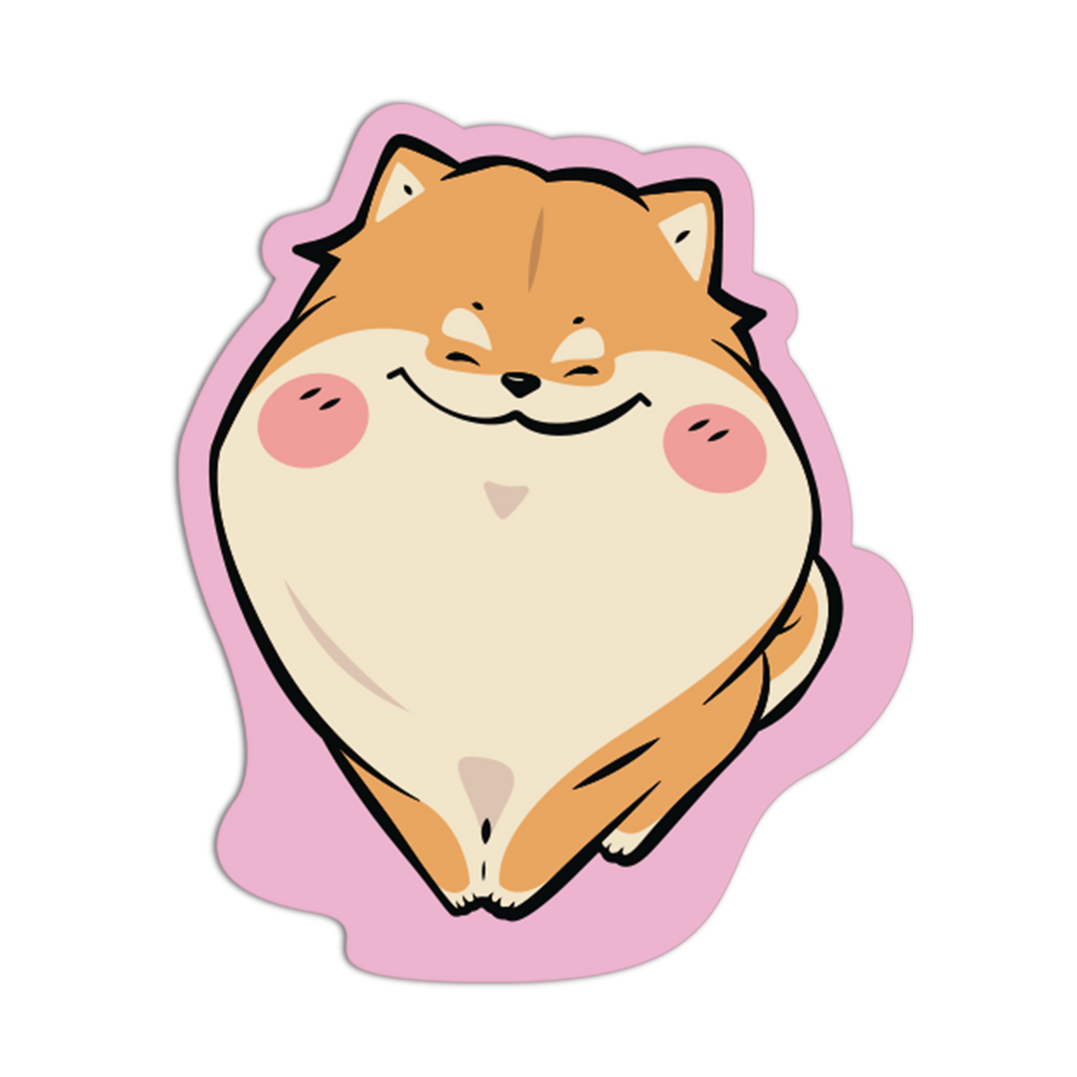 Chubby Shiba Cute Dogs Sticker