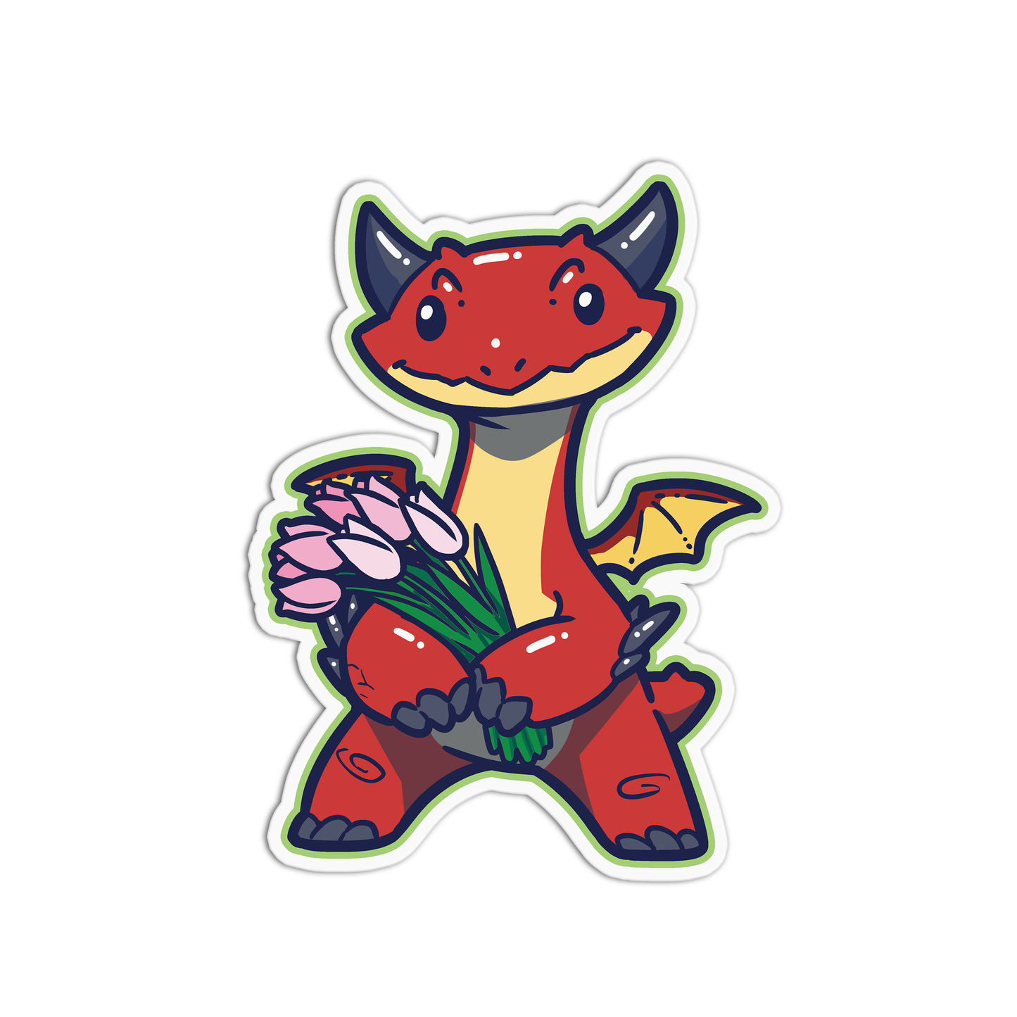 Cinder Cute Dragons Stickers