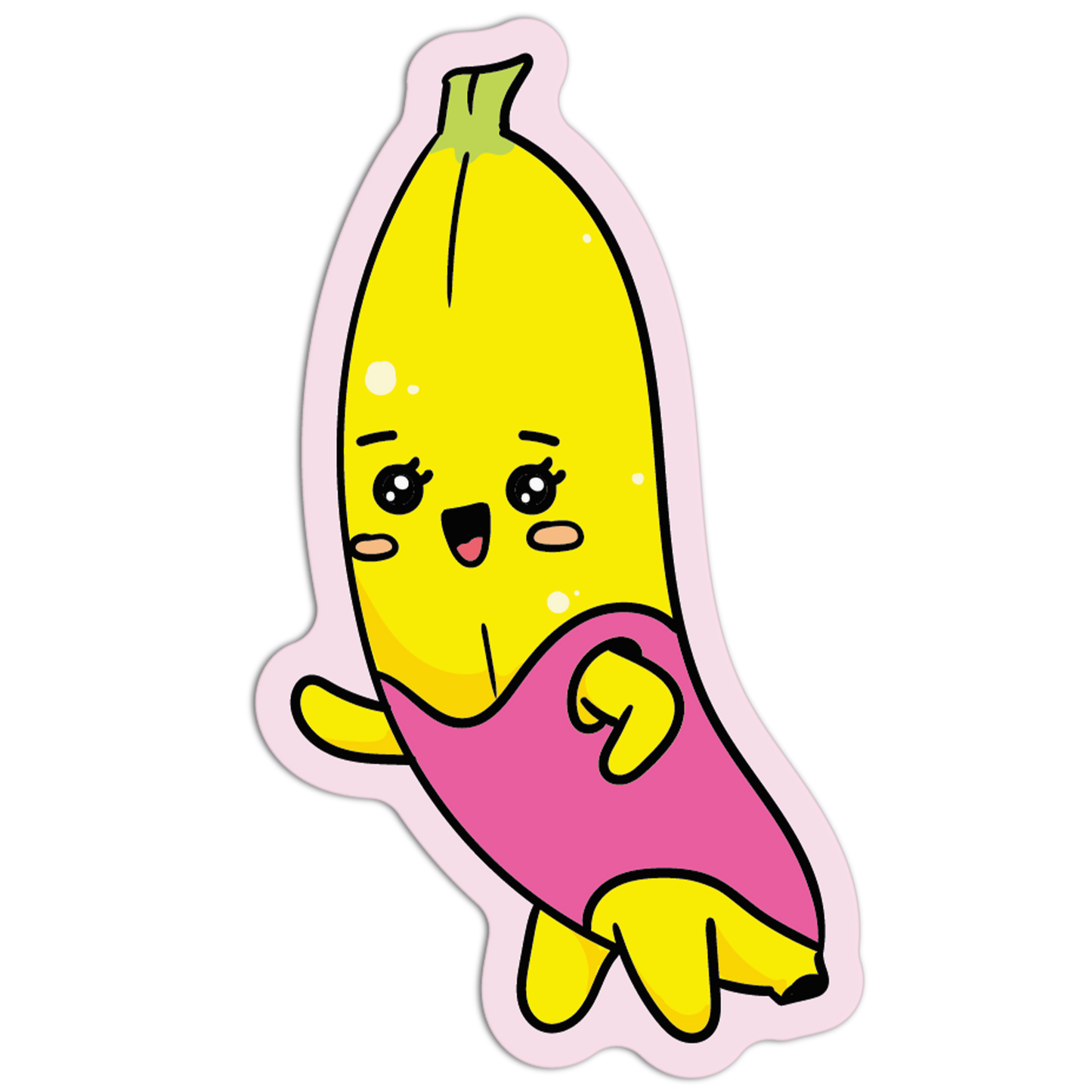 Happy Banana Cute Fruits Stickers