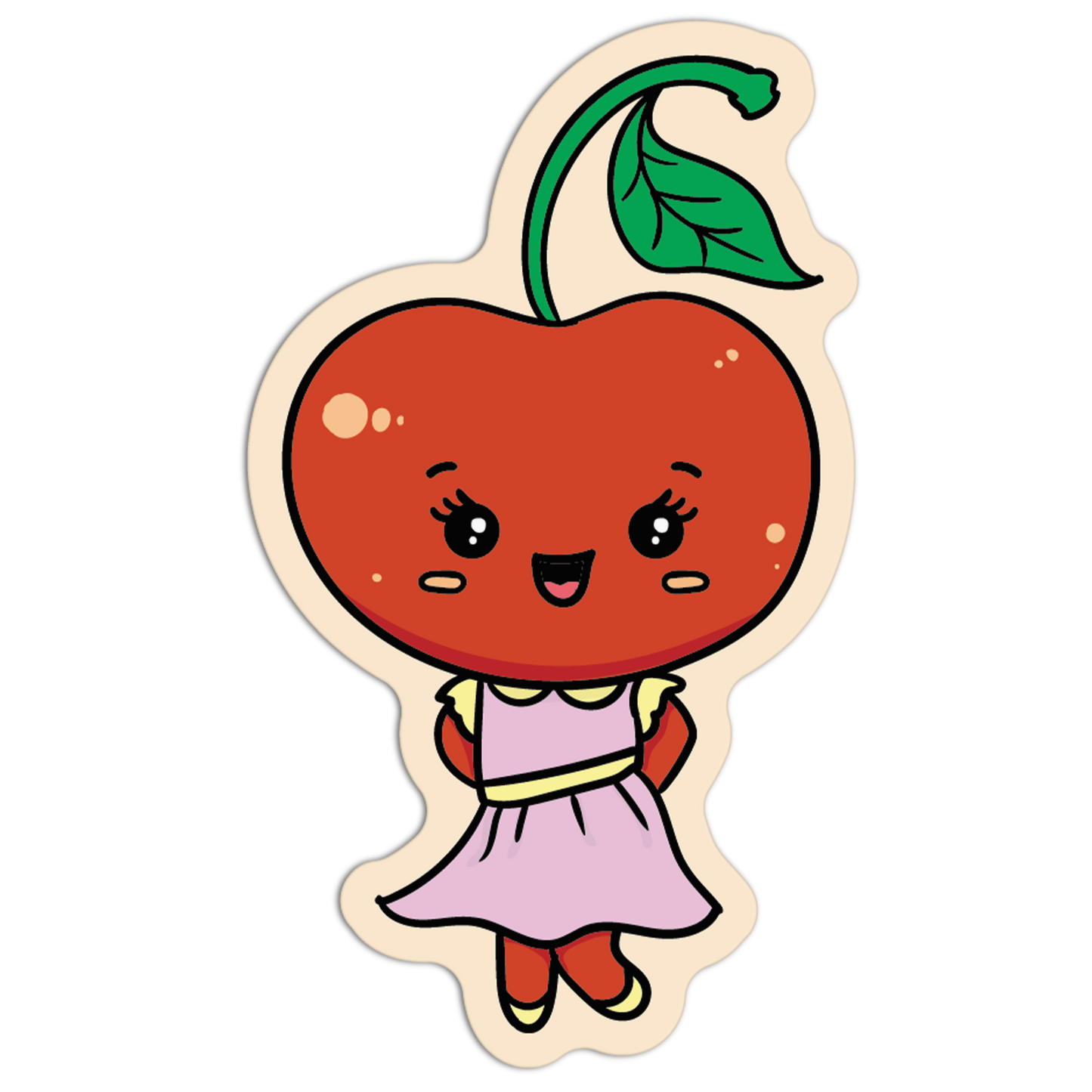 Cherry Sweetheart Cute Fruits Stickers