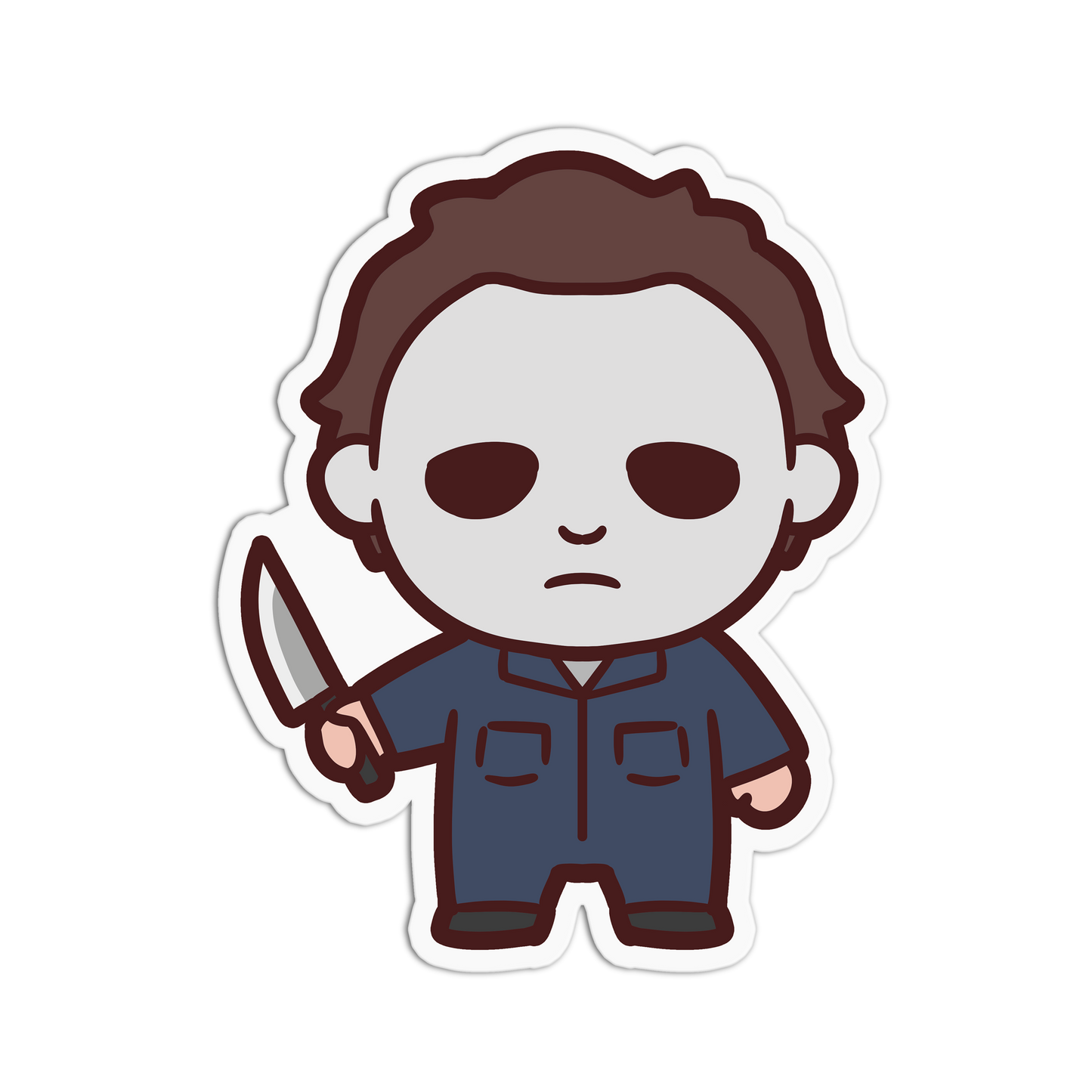Silent Mikey - Cute Horror Sticker