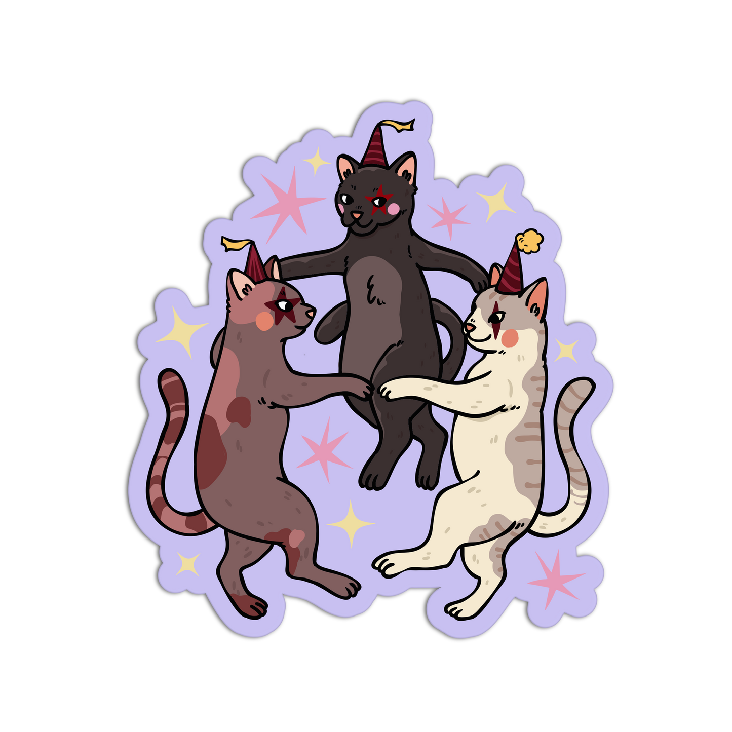 Dancing Trio - Dark Carnival Sticker