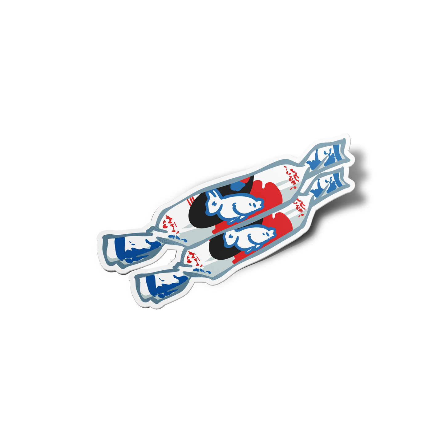 White Rabbit Asian Food Sticker