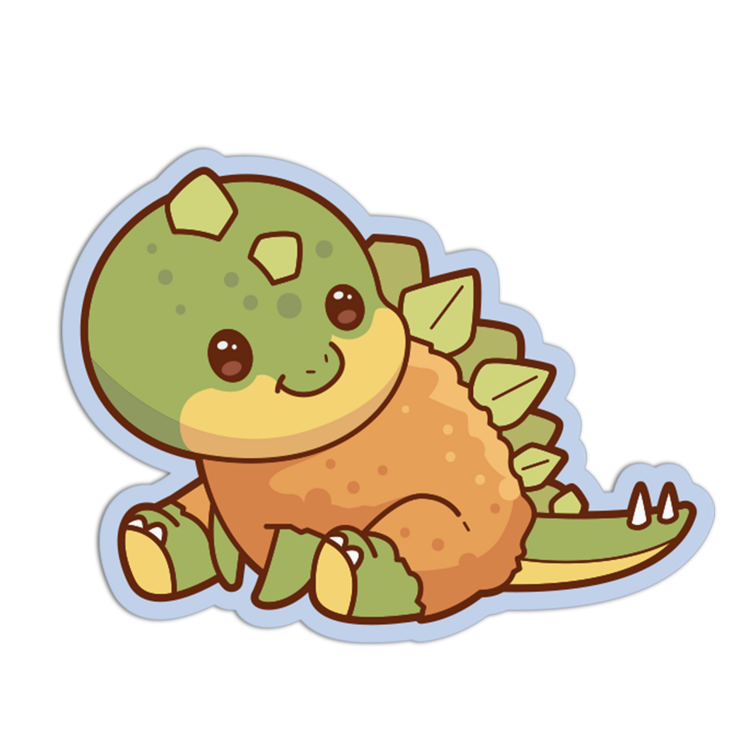 Stegosaurus Nugget Back - Dinosaur Sticker