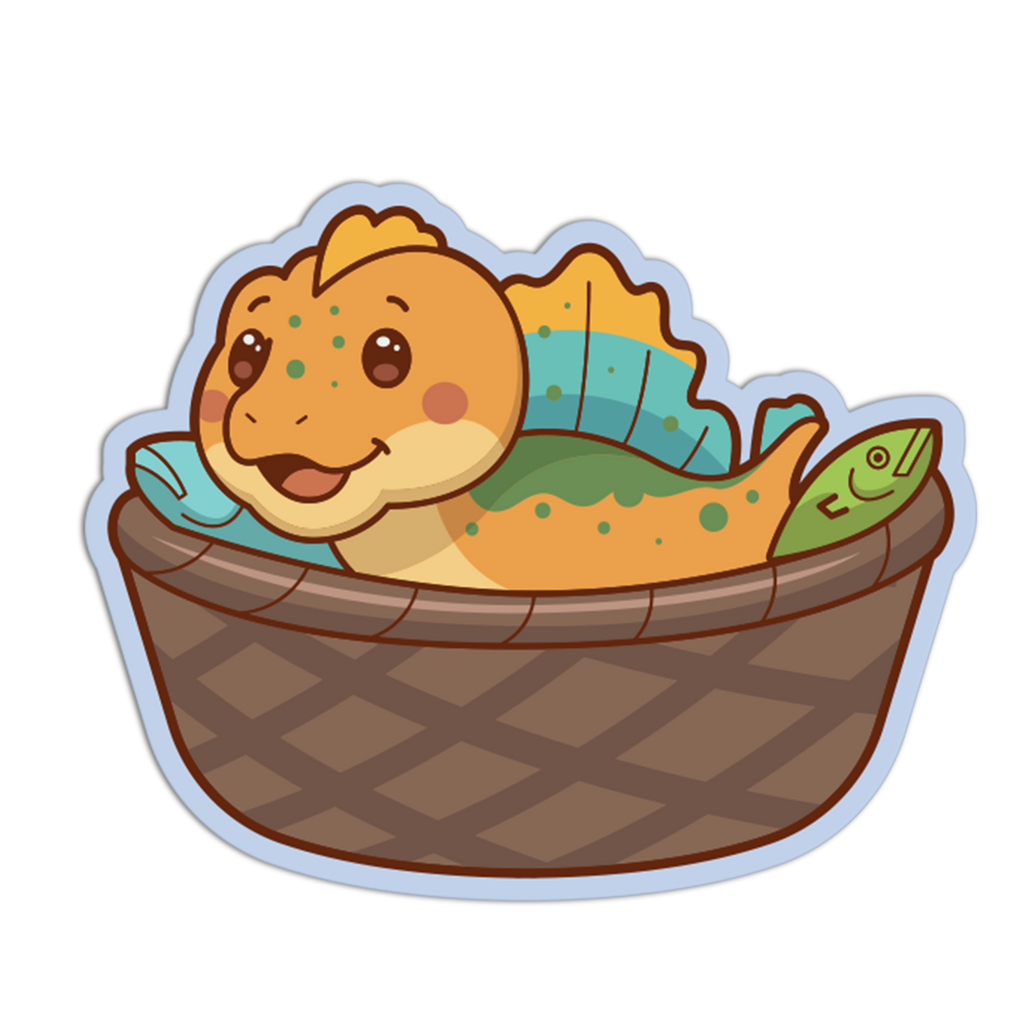 Spinosaurus Sauce Basket - Dinosaur Sticker