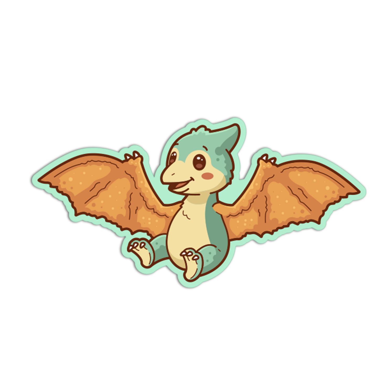 Pterodactyl Nugget Wings - Dinosaur Sticker