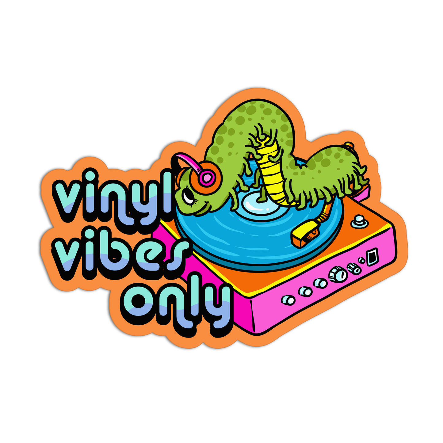 Vinyl Vibes Only DJ Set Stickers