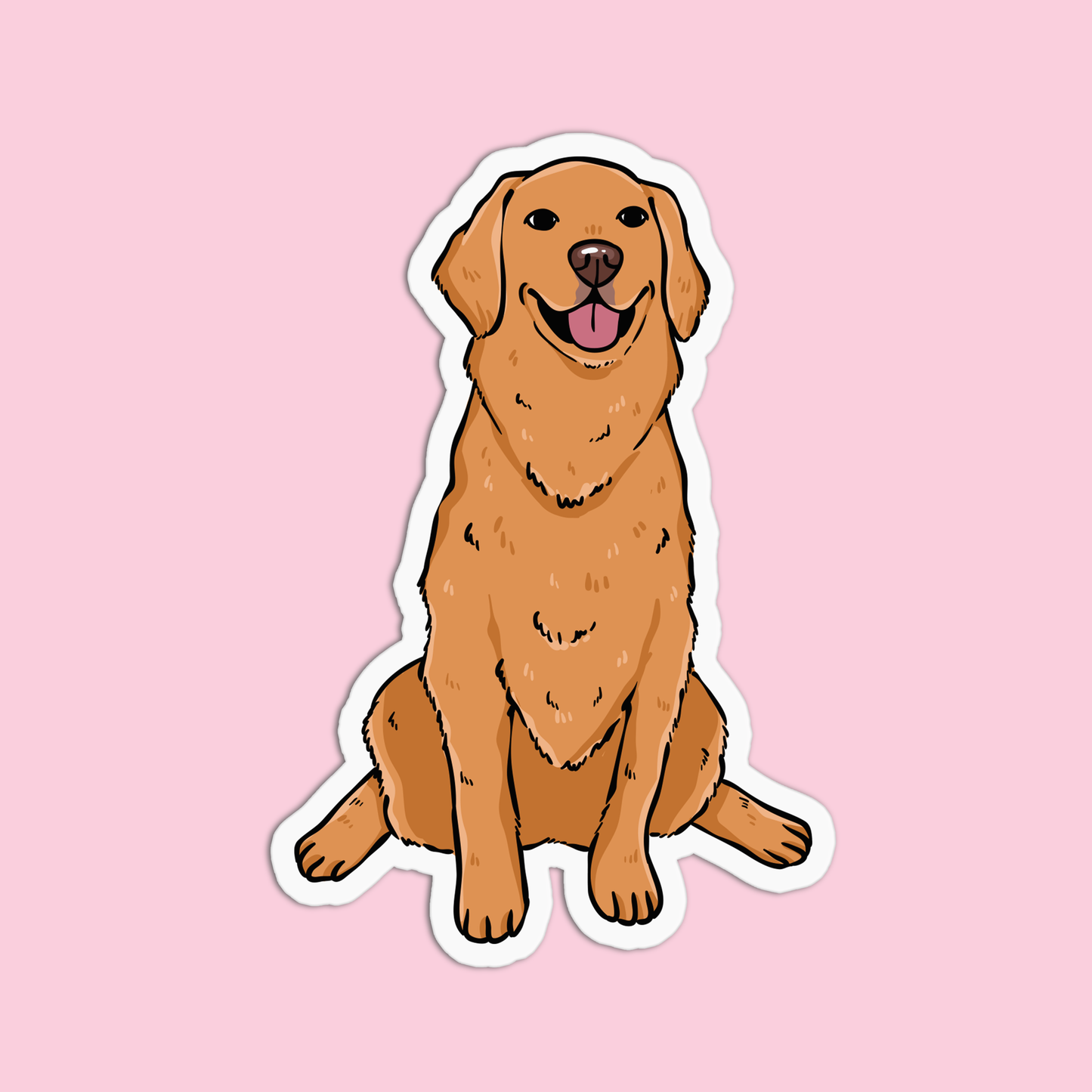 Golden Retriever Dog Sticker