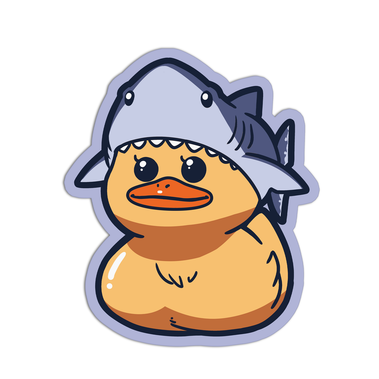 Quackie Shark Duckies Stickers