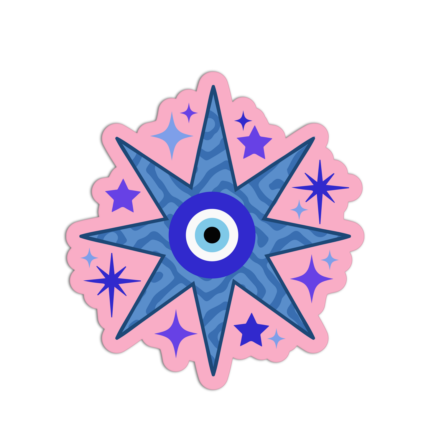 Midnight Star Evil Eye Sticker