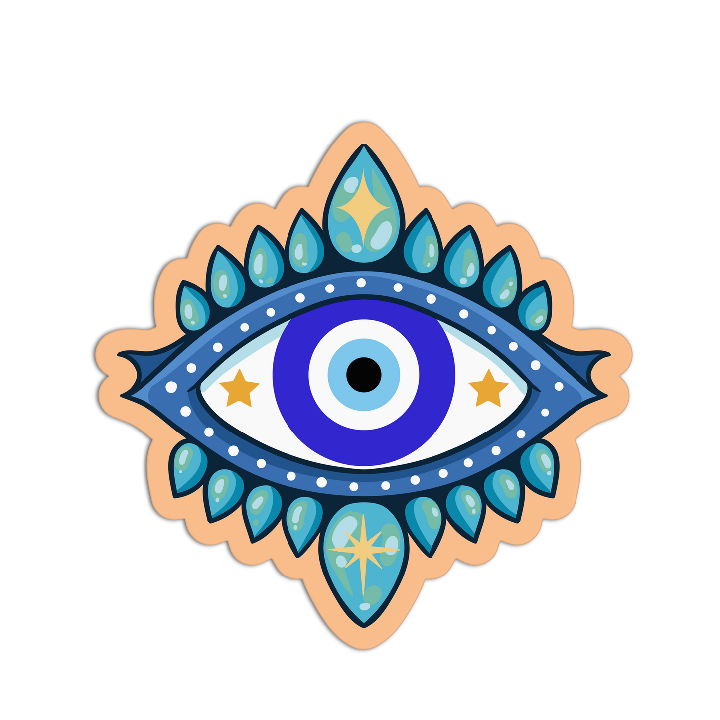 Regal Nazar Halo Evil Eye Sticker