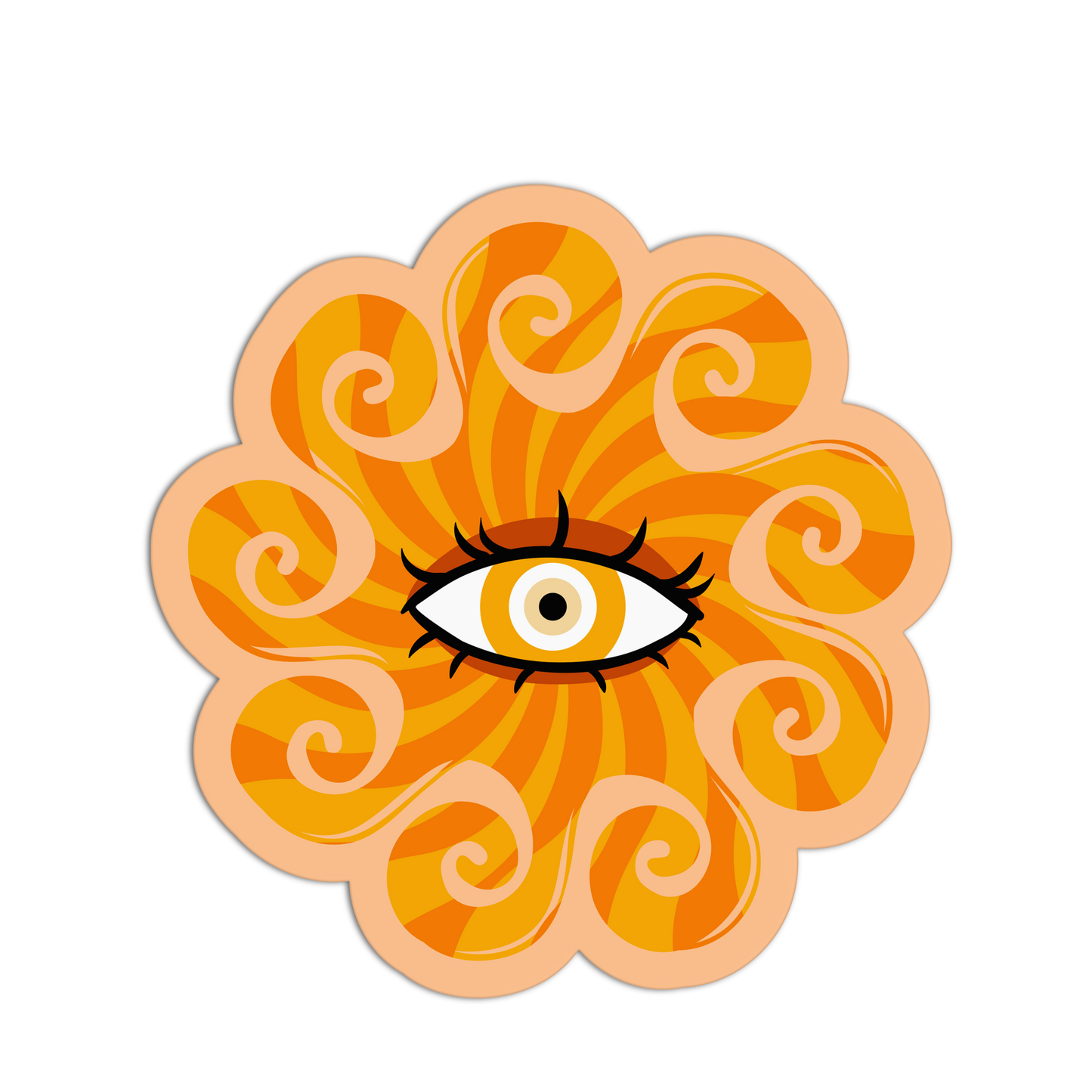 Hard Shell Evil Eye Sticker