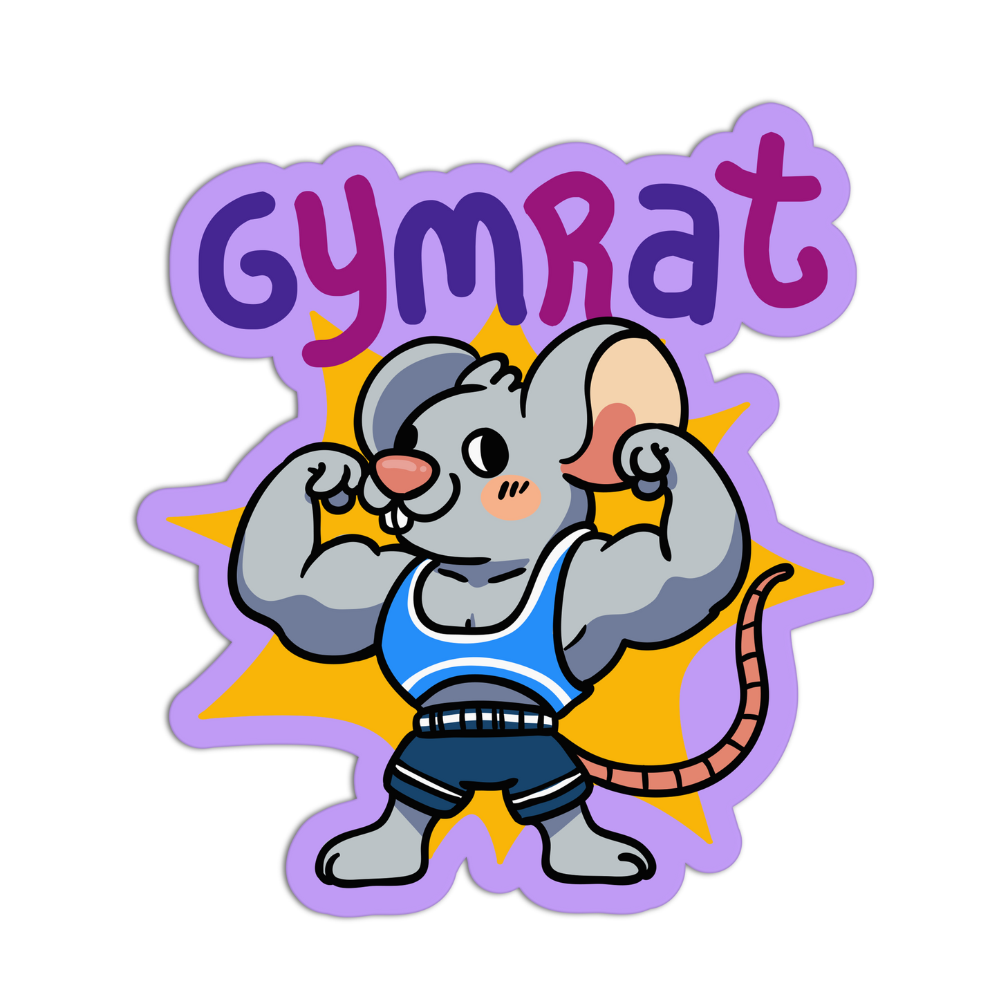 Gymrat Exercise Sticker