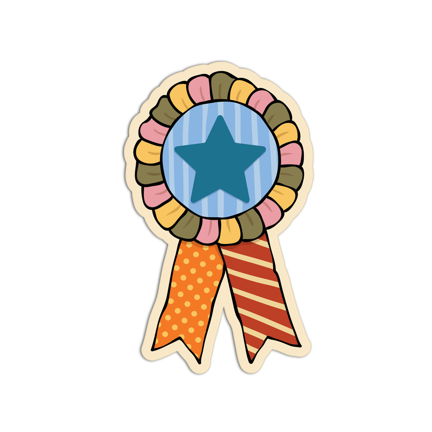 Award Ribbon Fair Carnival Sticker