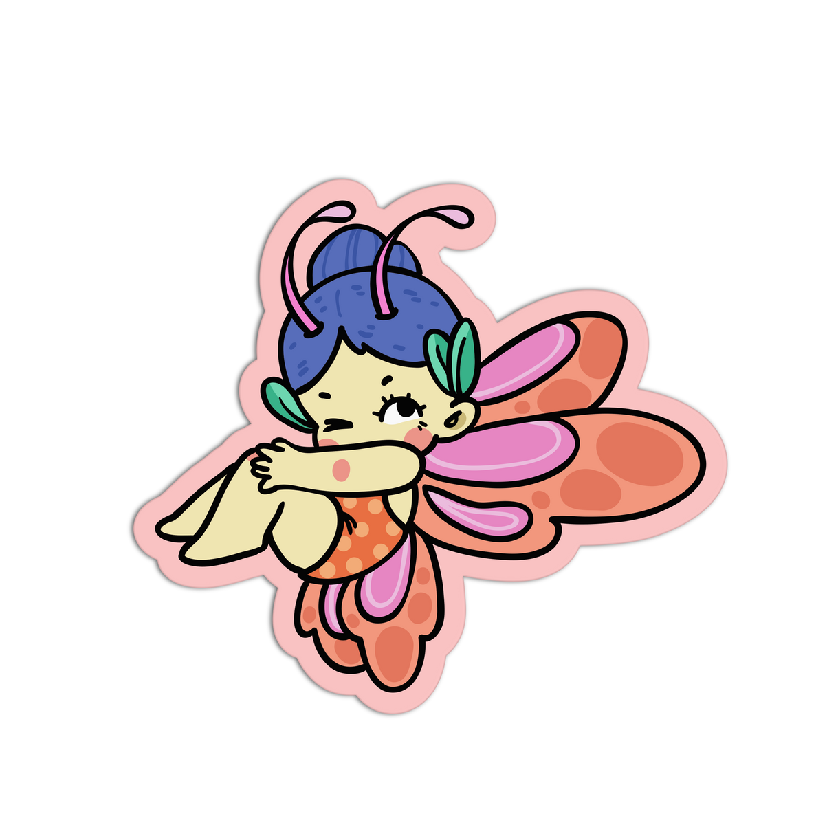 Fluttering Bug - Fairies Sticker