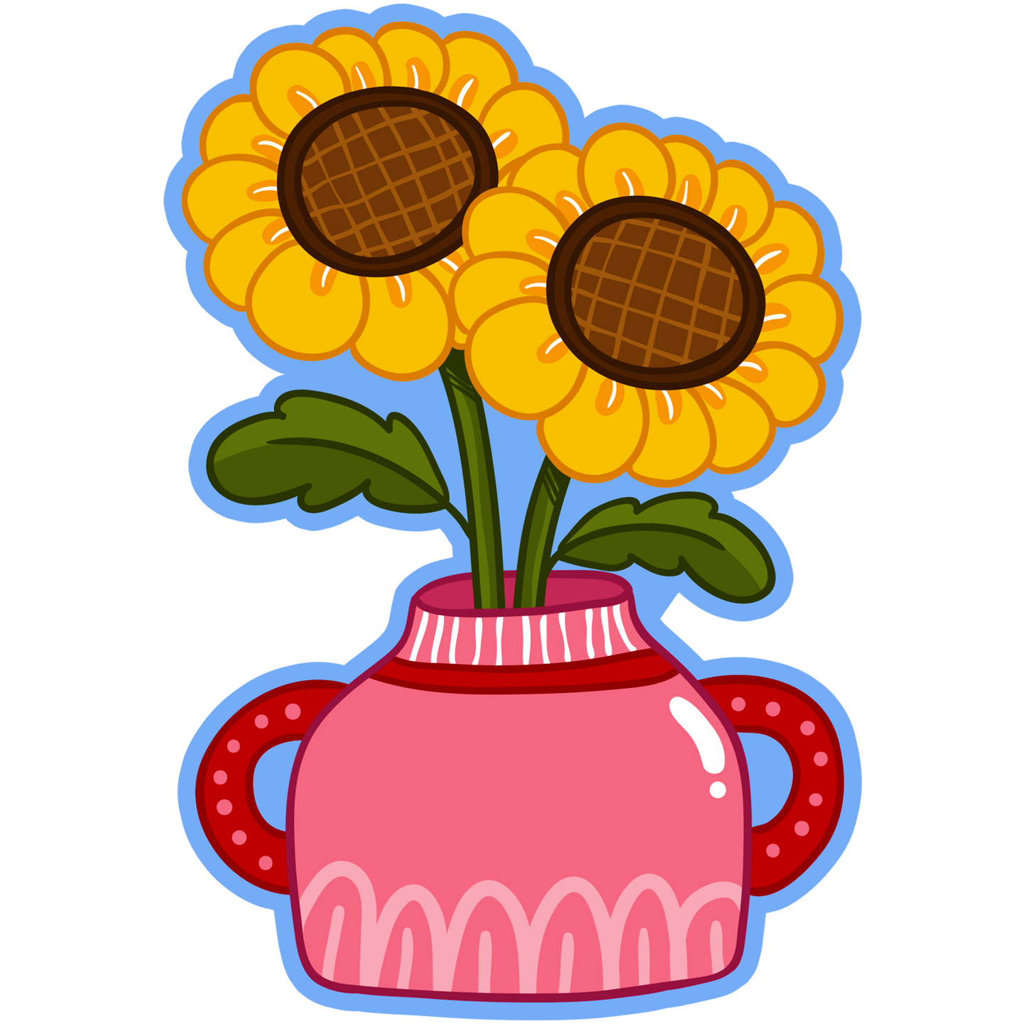 Sunny-Side Flowers Stickers