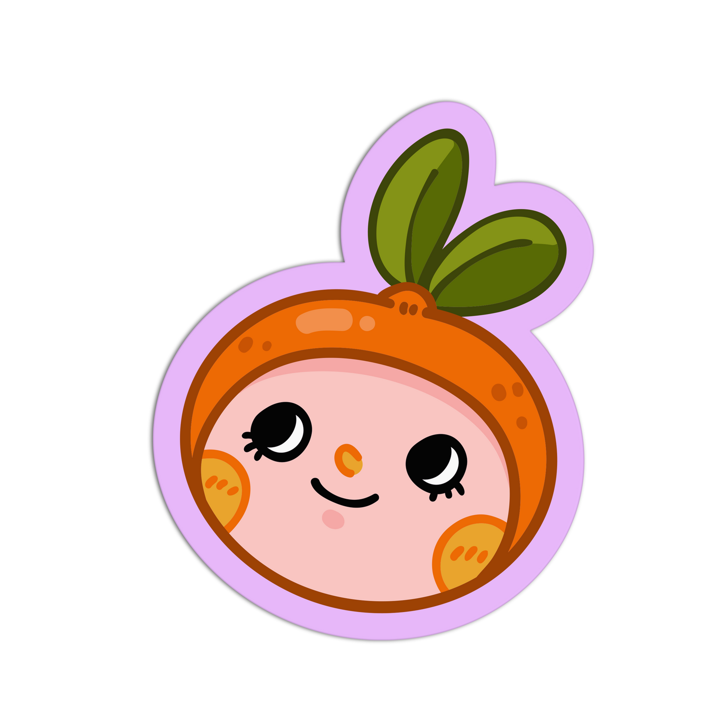 Optimistic Orange - Fruit Heads Sticker