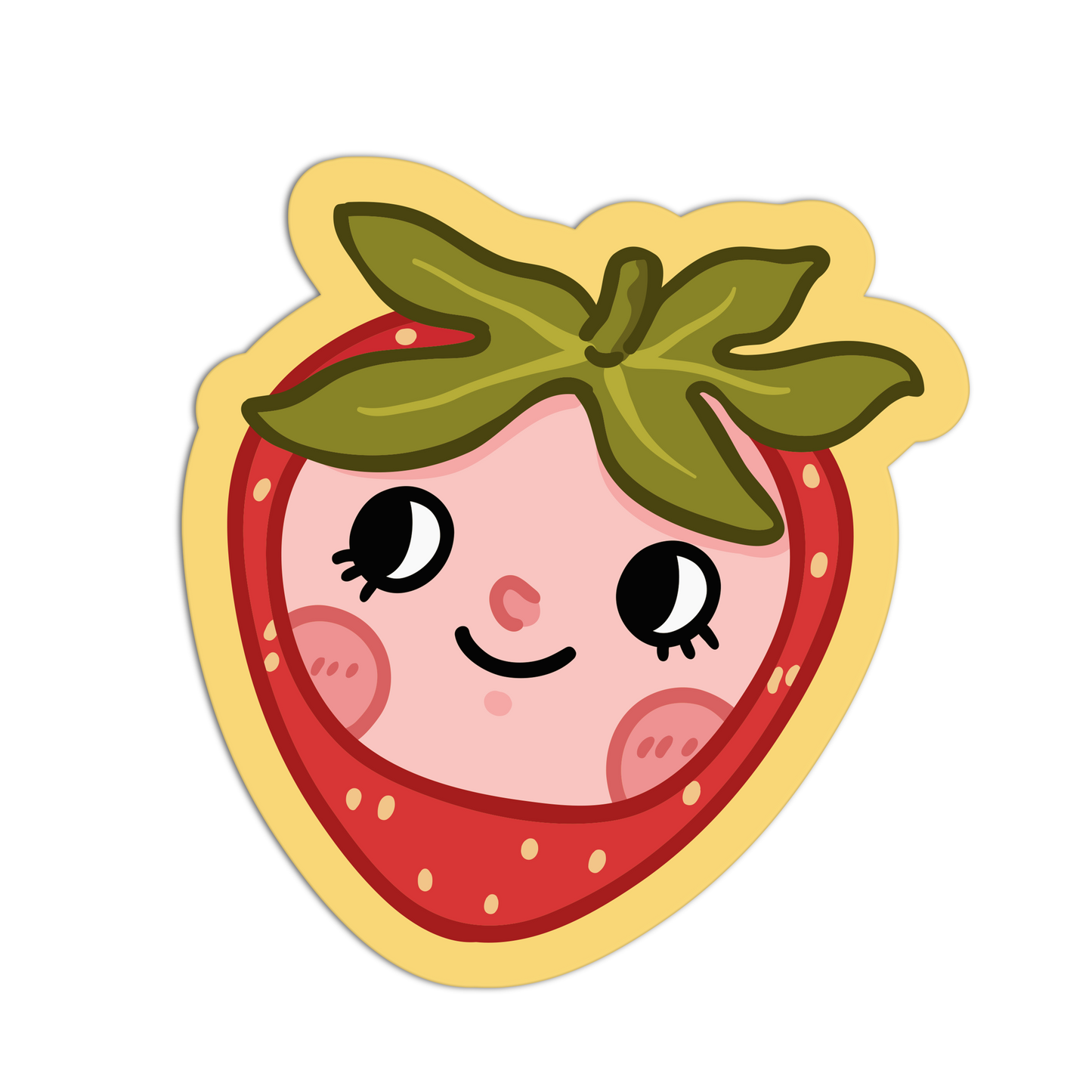 Sweet Strawberry Soul - Fruit Heads Sticker