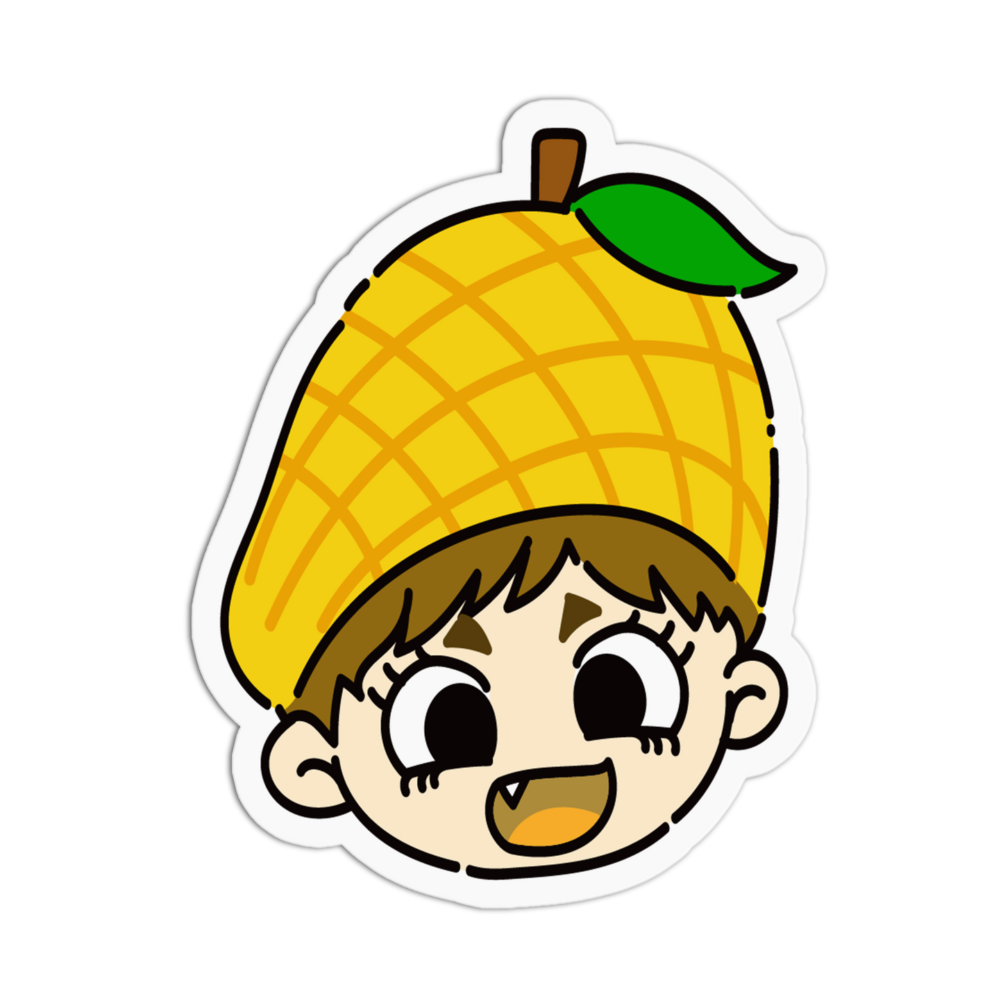 Sweet Mango Fruit Kids Sticker