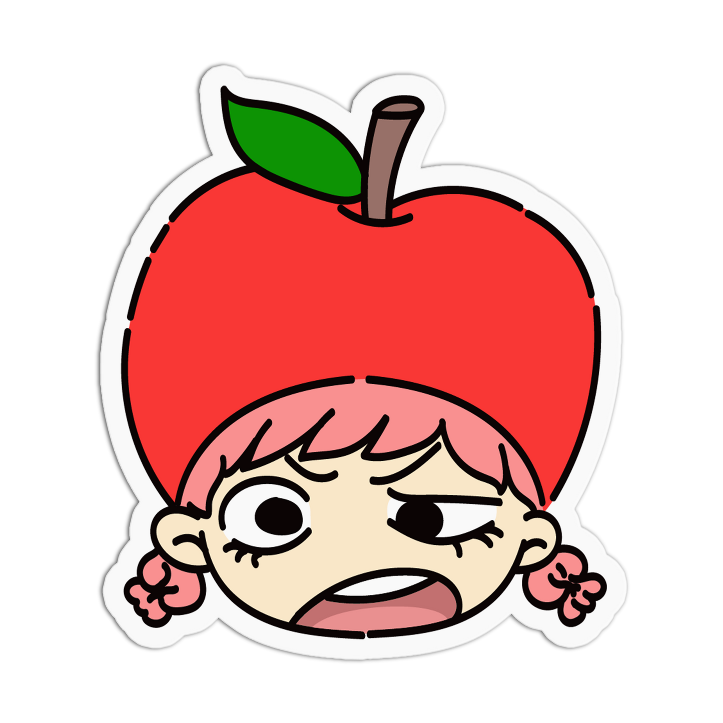 Fresh Apple Fruit Kids Sticker