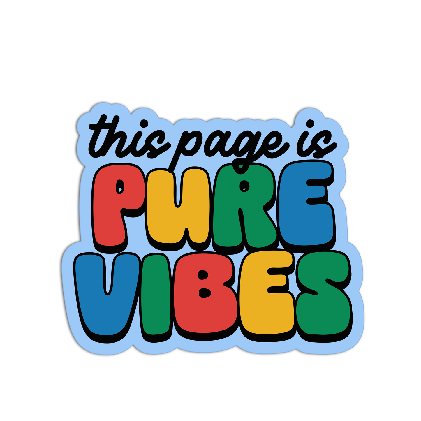 Pure Vibes Funny Junk Journaling Stickers
