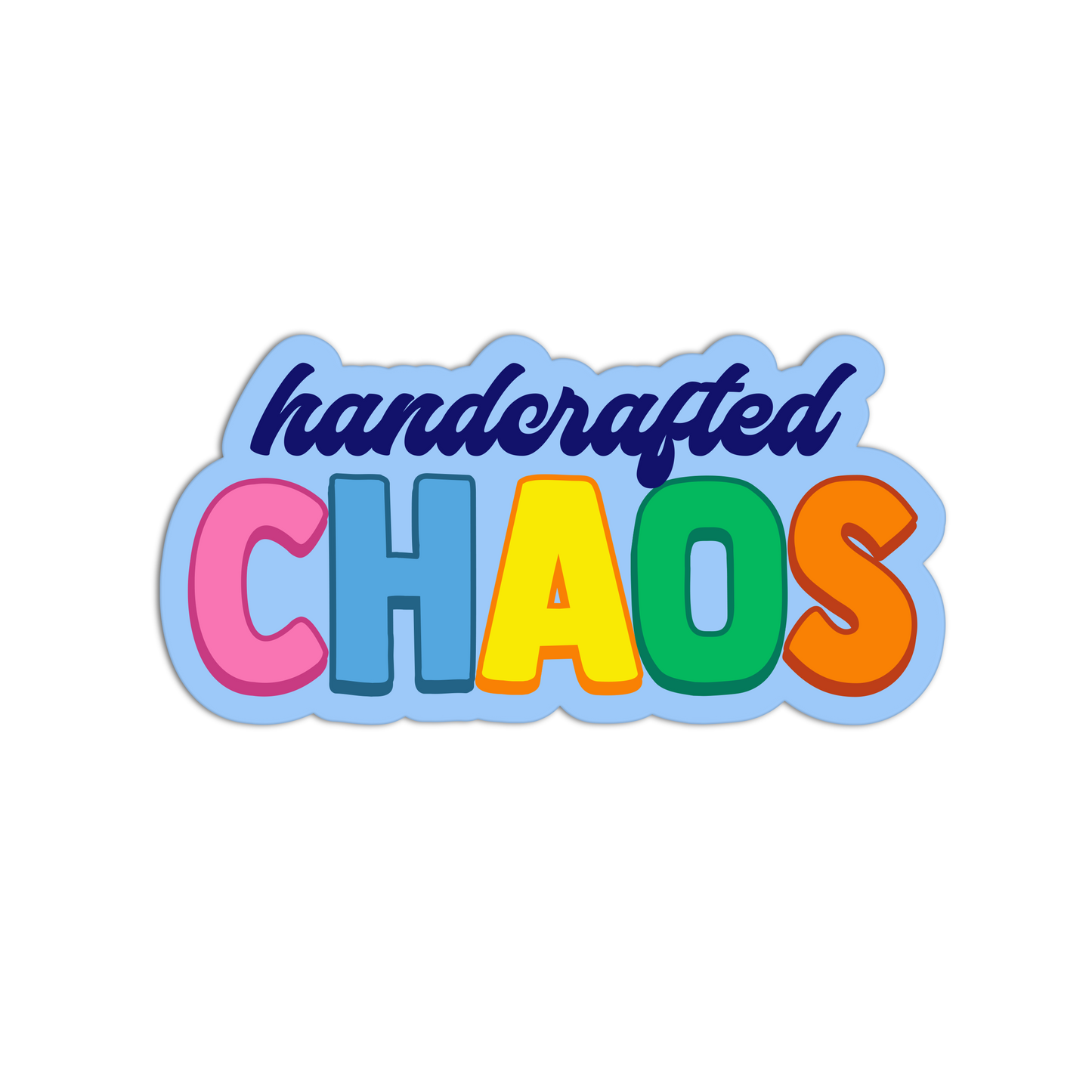 Handcrafted Chaos Funny Junk Journaling Stickers