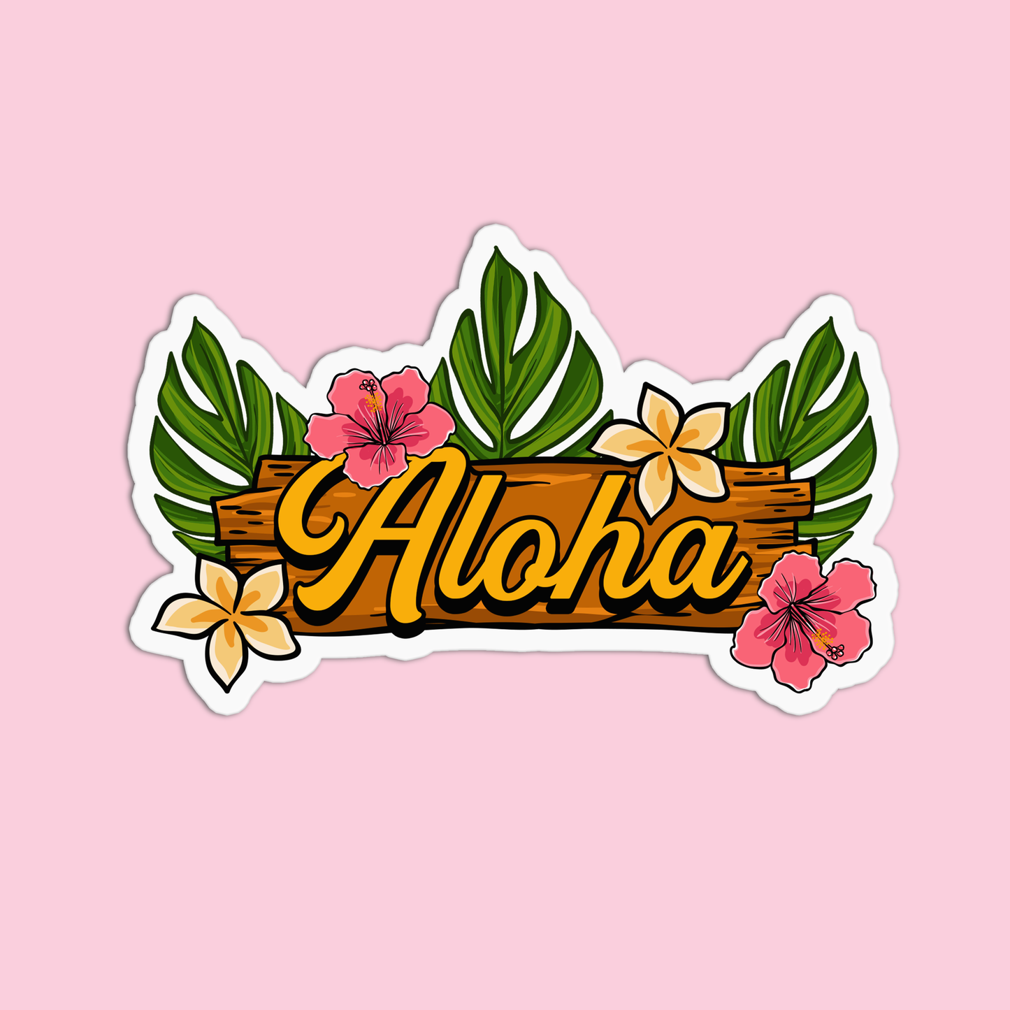 Aloha Hawaiian Stickers