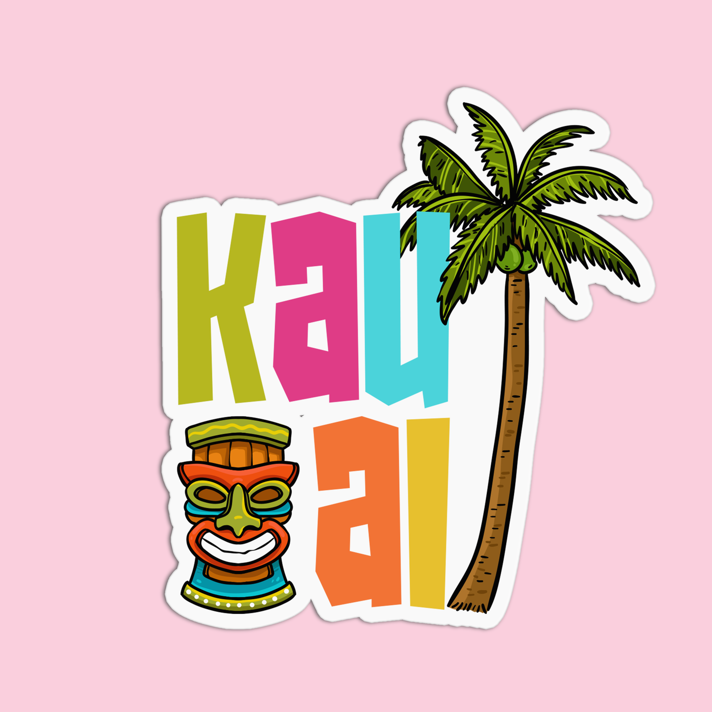 Kauai Hawaiian Stickers