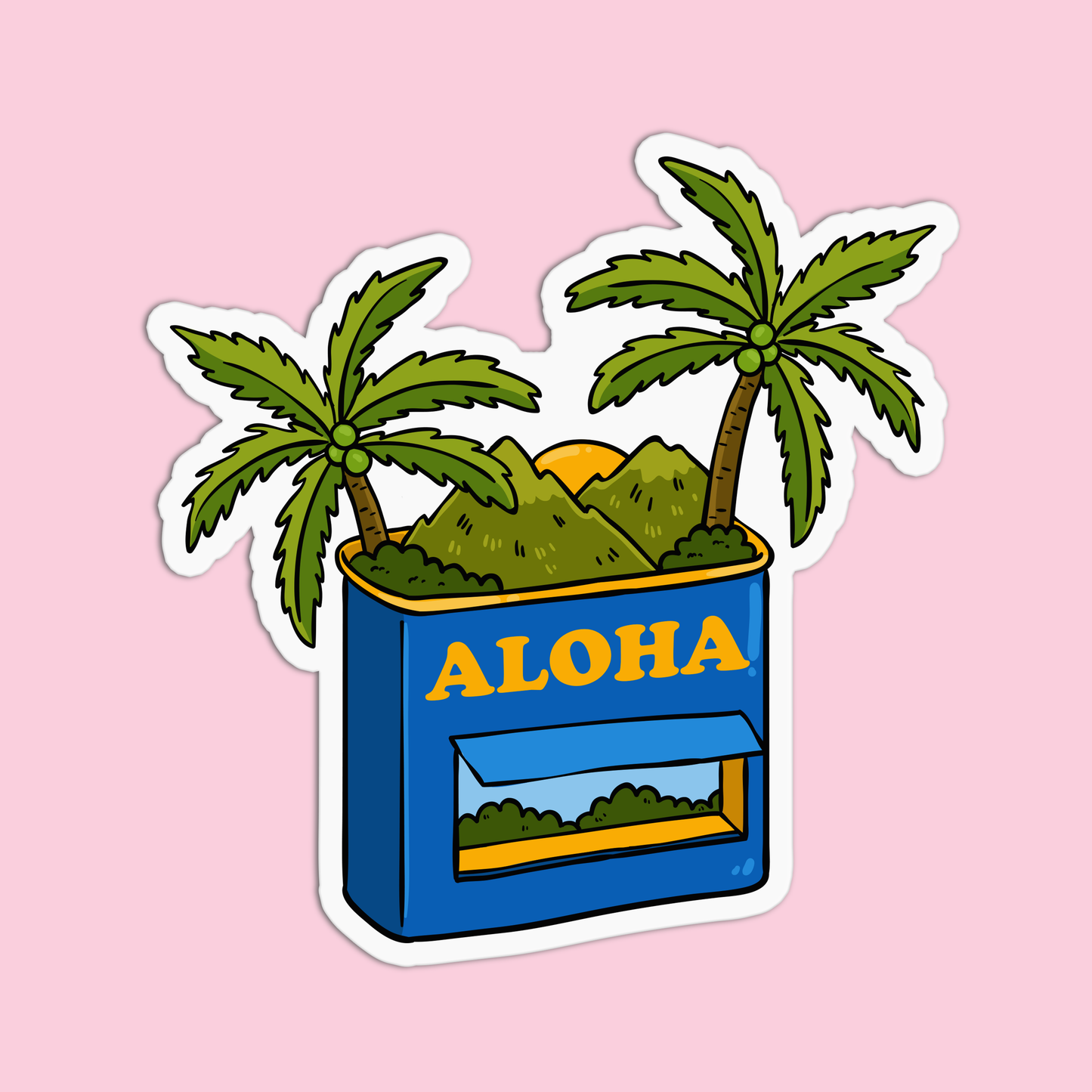 Aloha Hawaiian Stickers