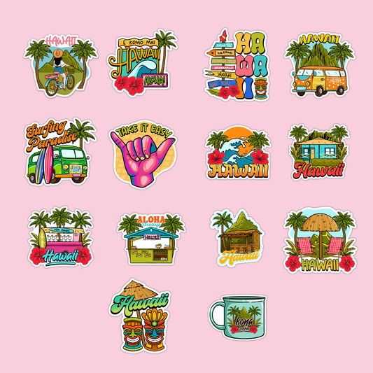 Hawaii Collection Sticker Pack