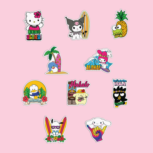 Sanrio Hawaiian Sticker Pack