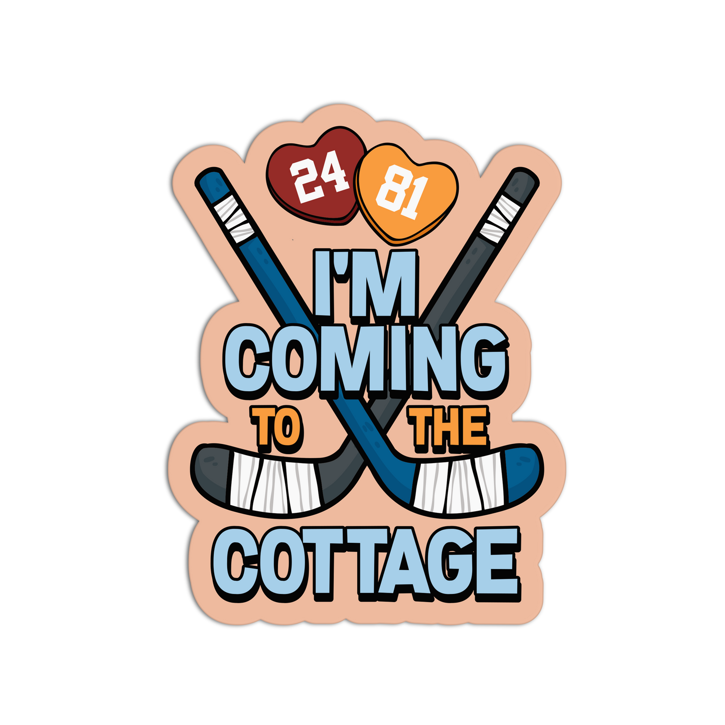 Heated Rivalry "Cottage" Sticker