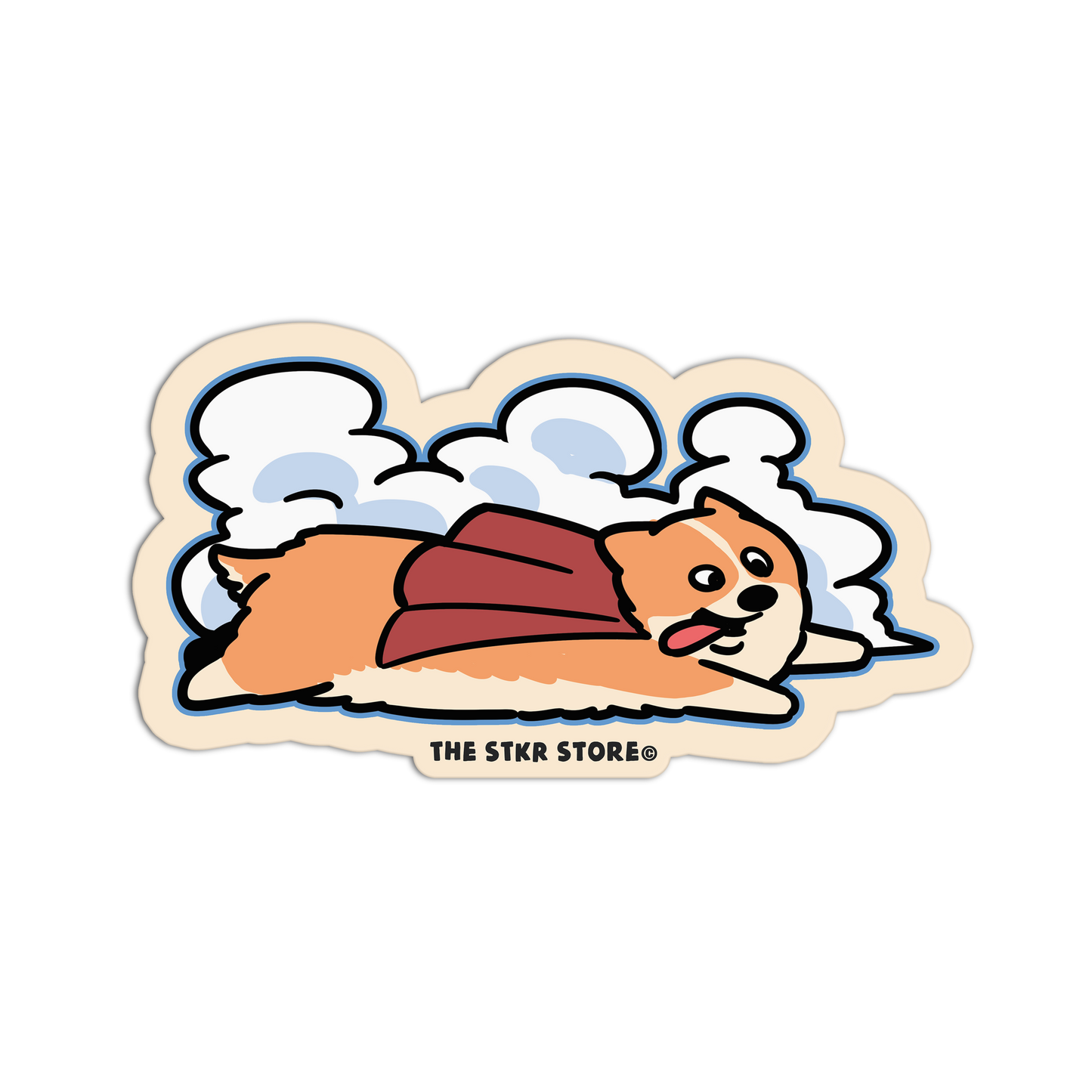 Super Corgi Hero Dog Stickers