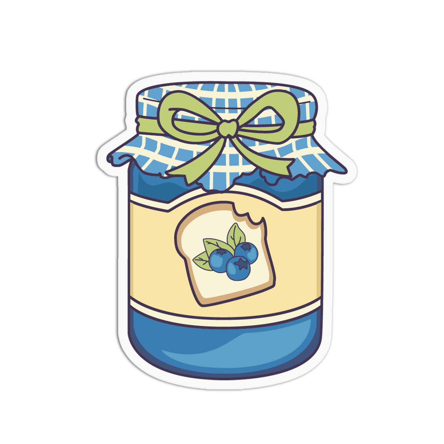 Wild Blueberry Jam - Jam Jar Series Stickers