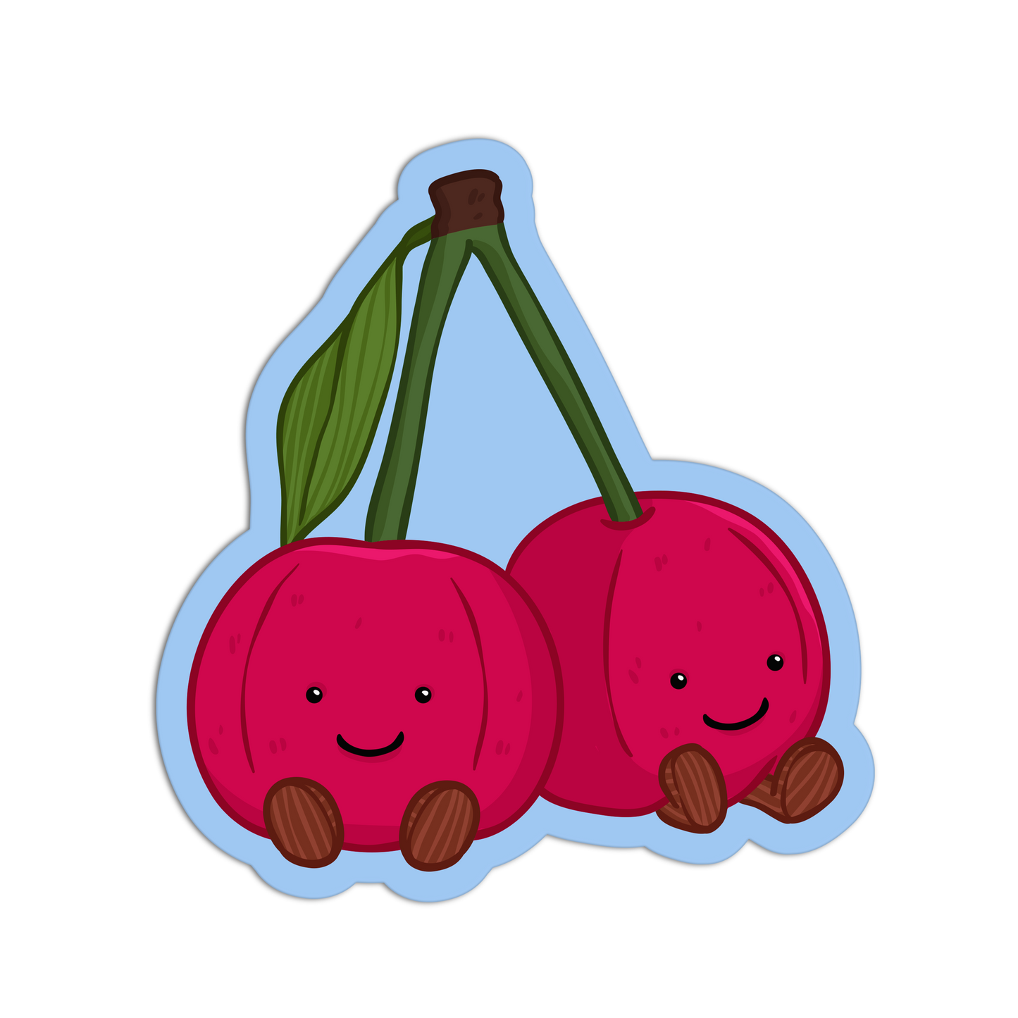 Cherries Jelly Cat Toys Sticker