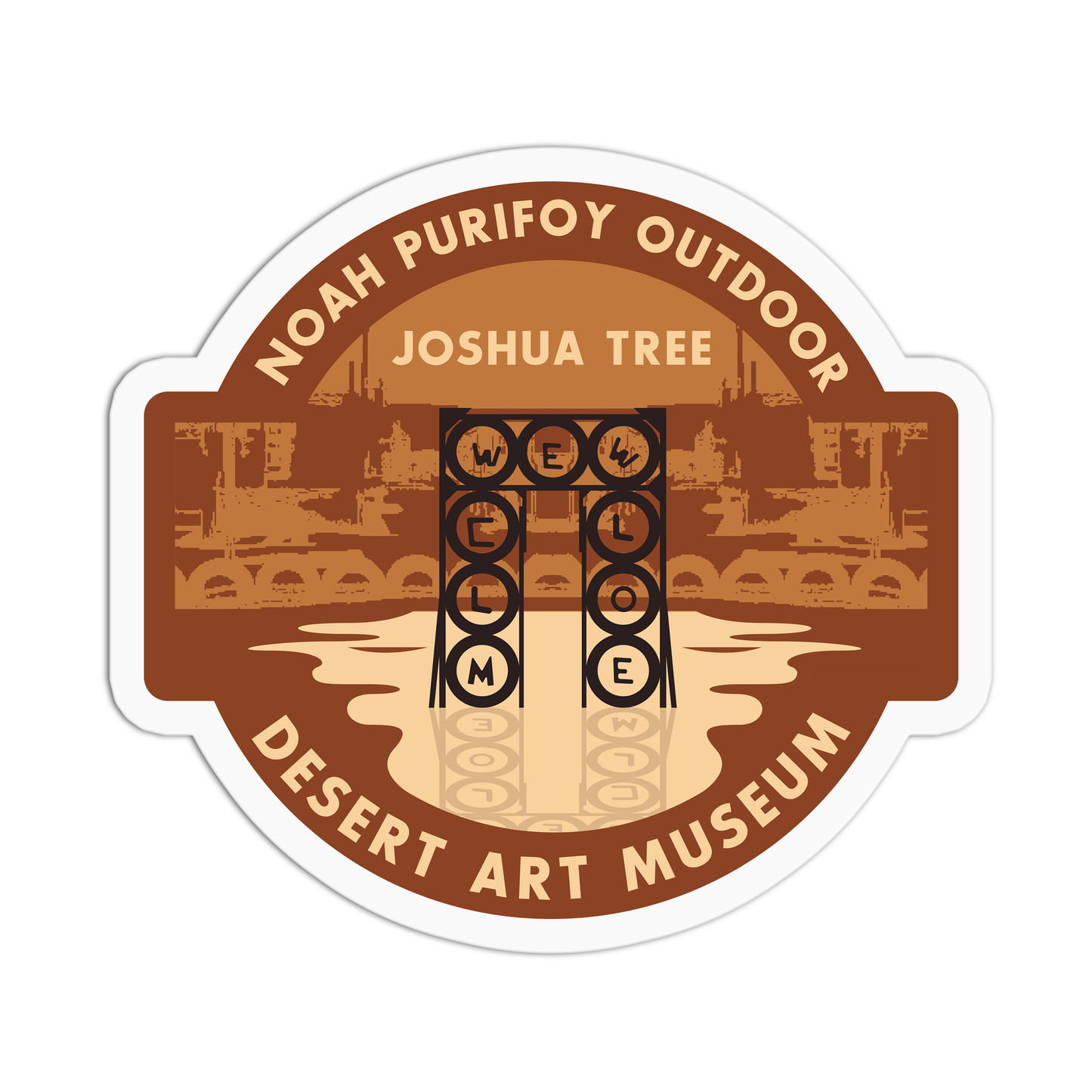 Noah Purifoy Outdoor Tavel Series_Joshua Tree Sticker