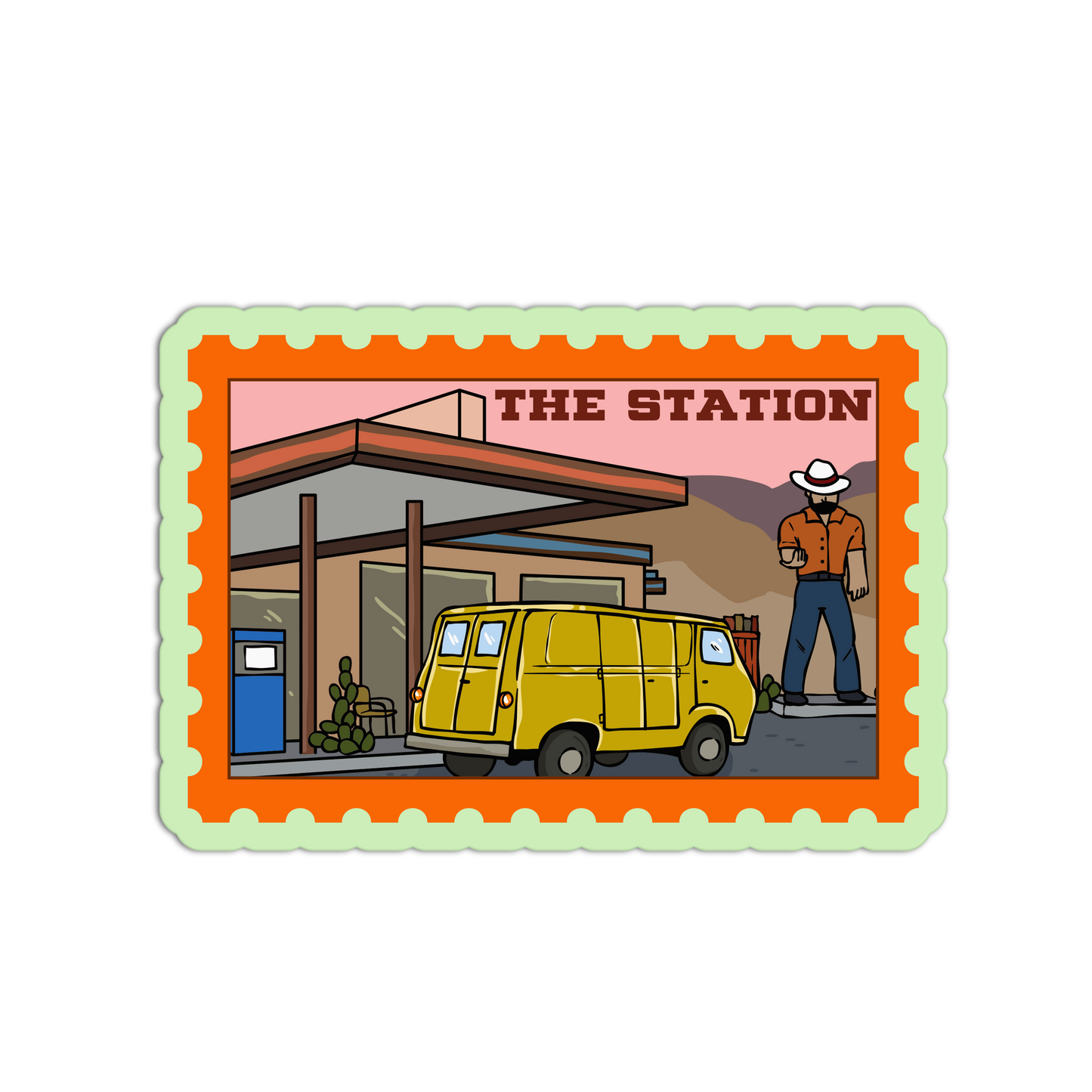 The Station Joshua Tree Sticker