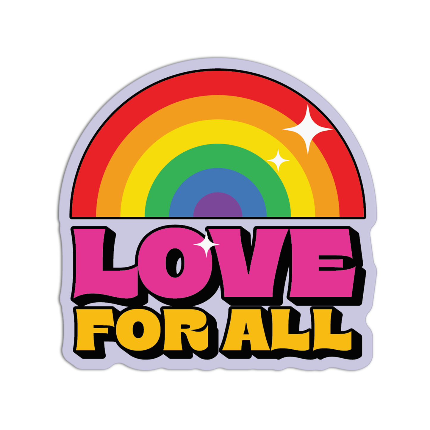 Love For All LGBT Sticker