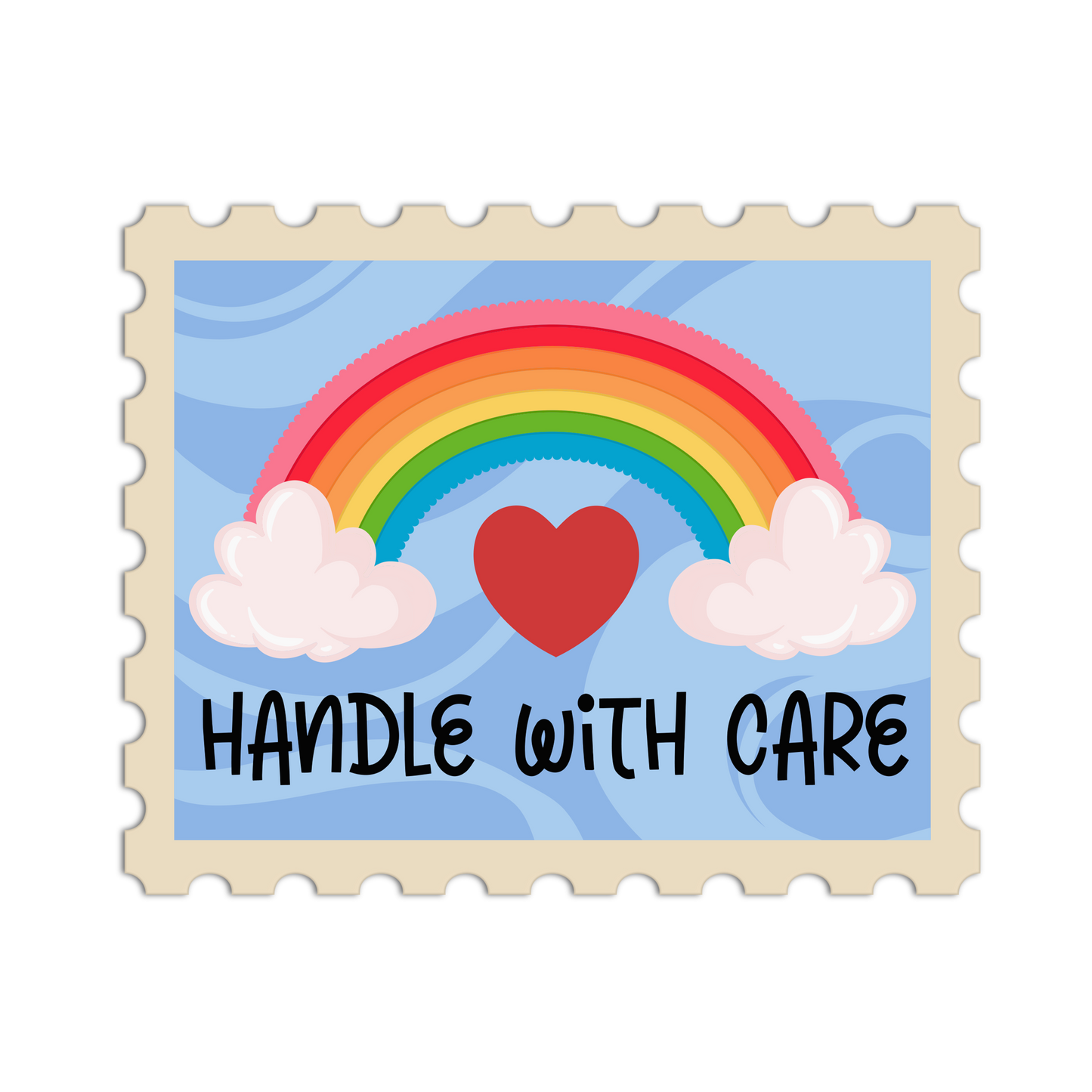Heart of the Sky Mail Stamp Stickers