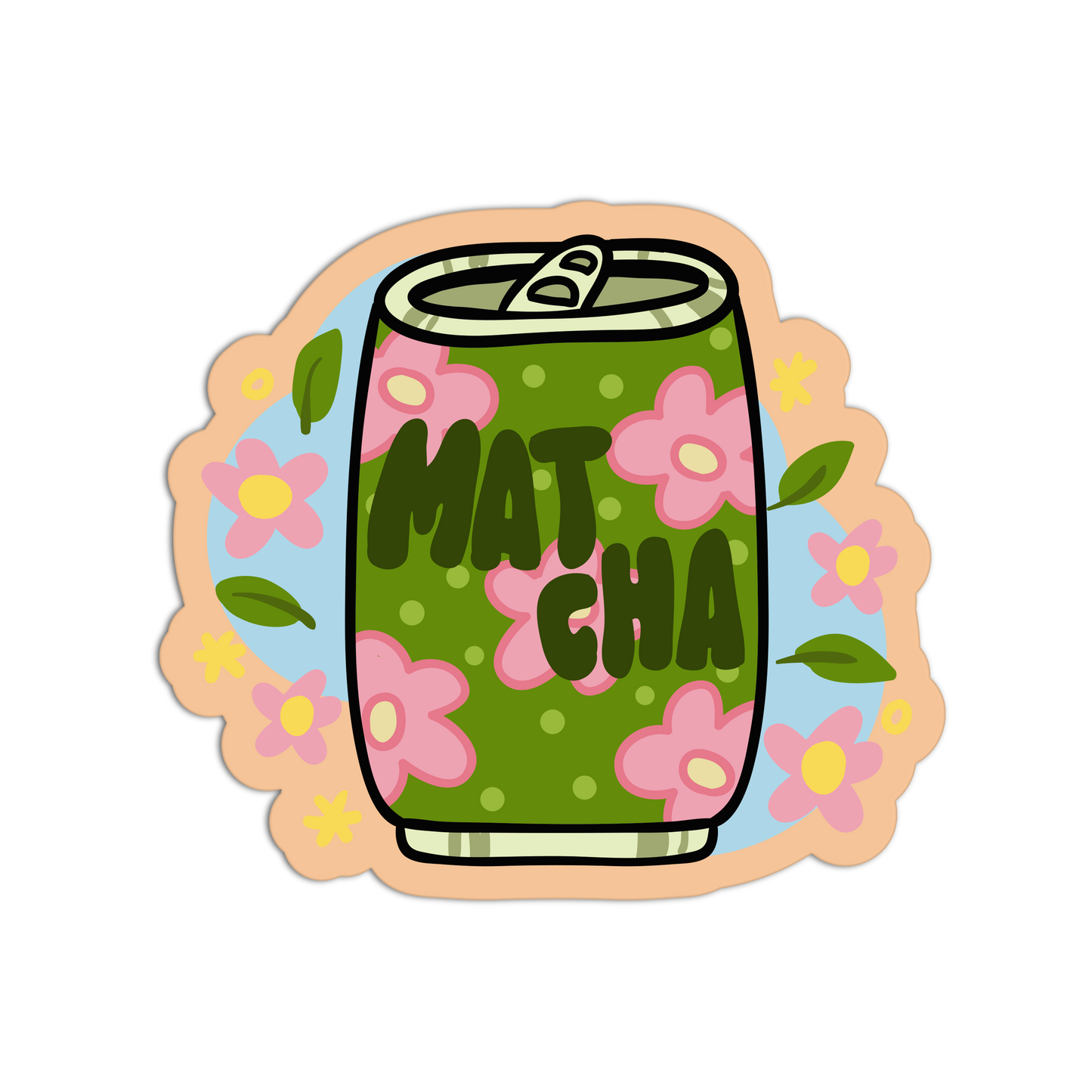 Meadow Soda Matcha Stickers