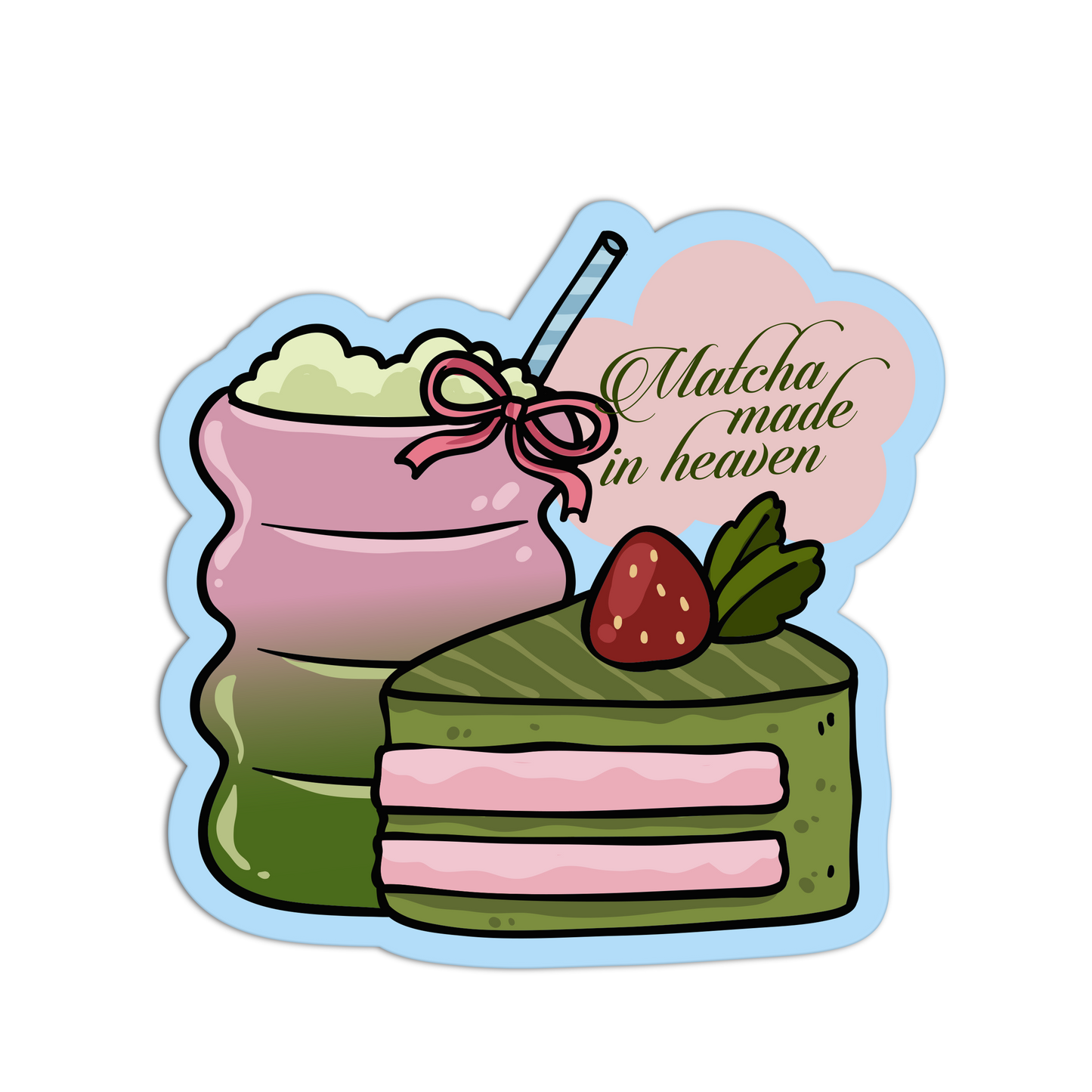 Made in Heaven Matcha Stickers